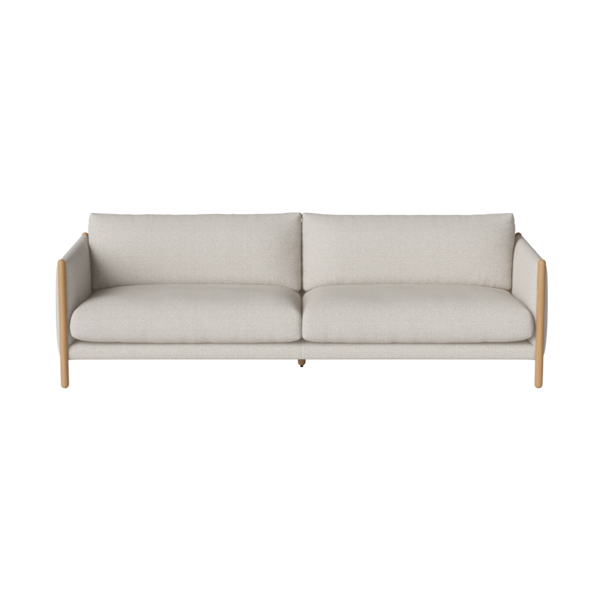 3-person sofa Hayden oak base