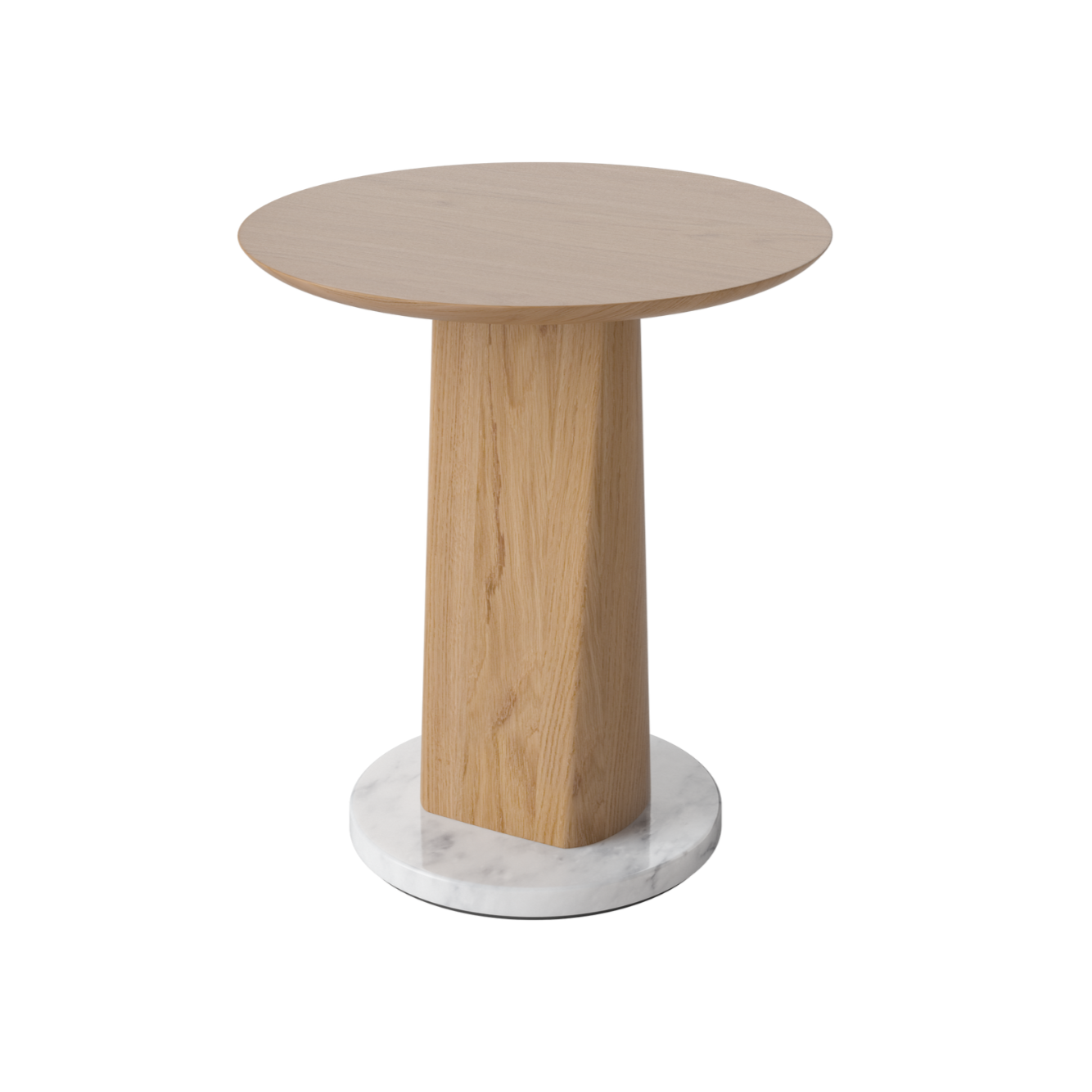 Side table root oak wood