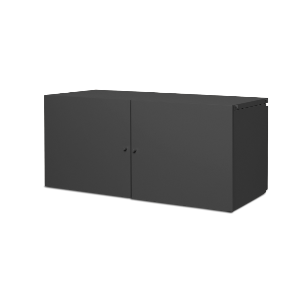 Punctual anthracite modular cabinet