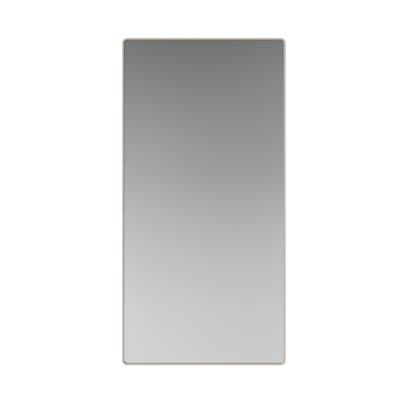 RIPPLE rectangular mirror with a gray frame