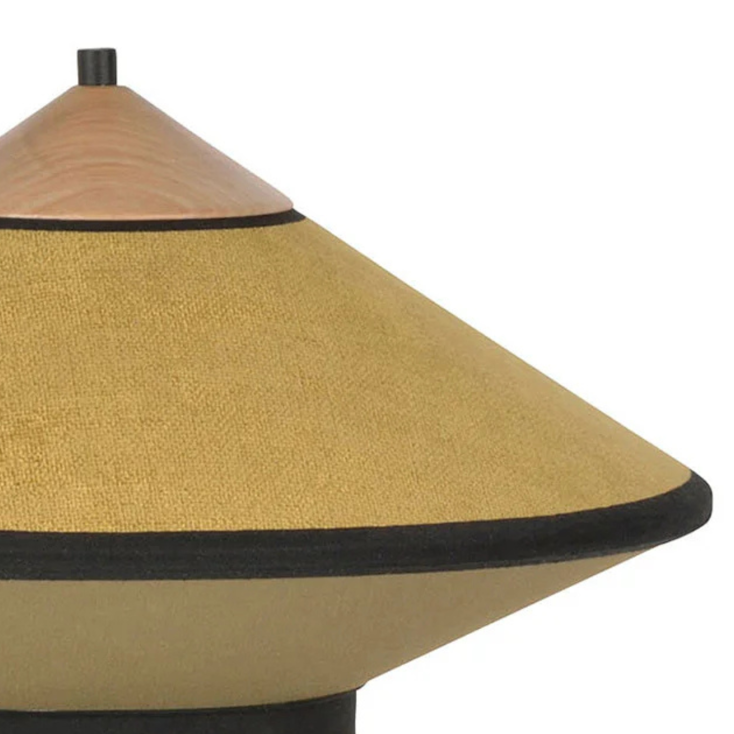 Brown cymbal table lamp