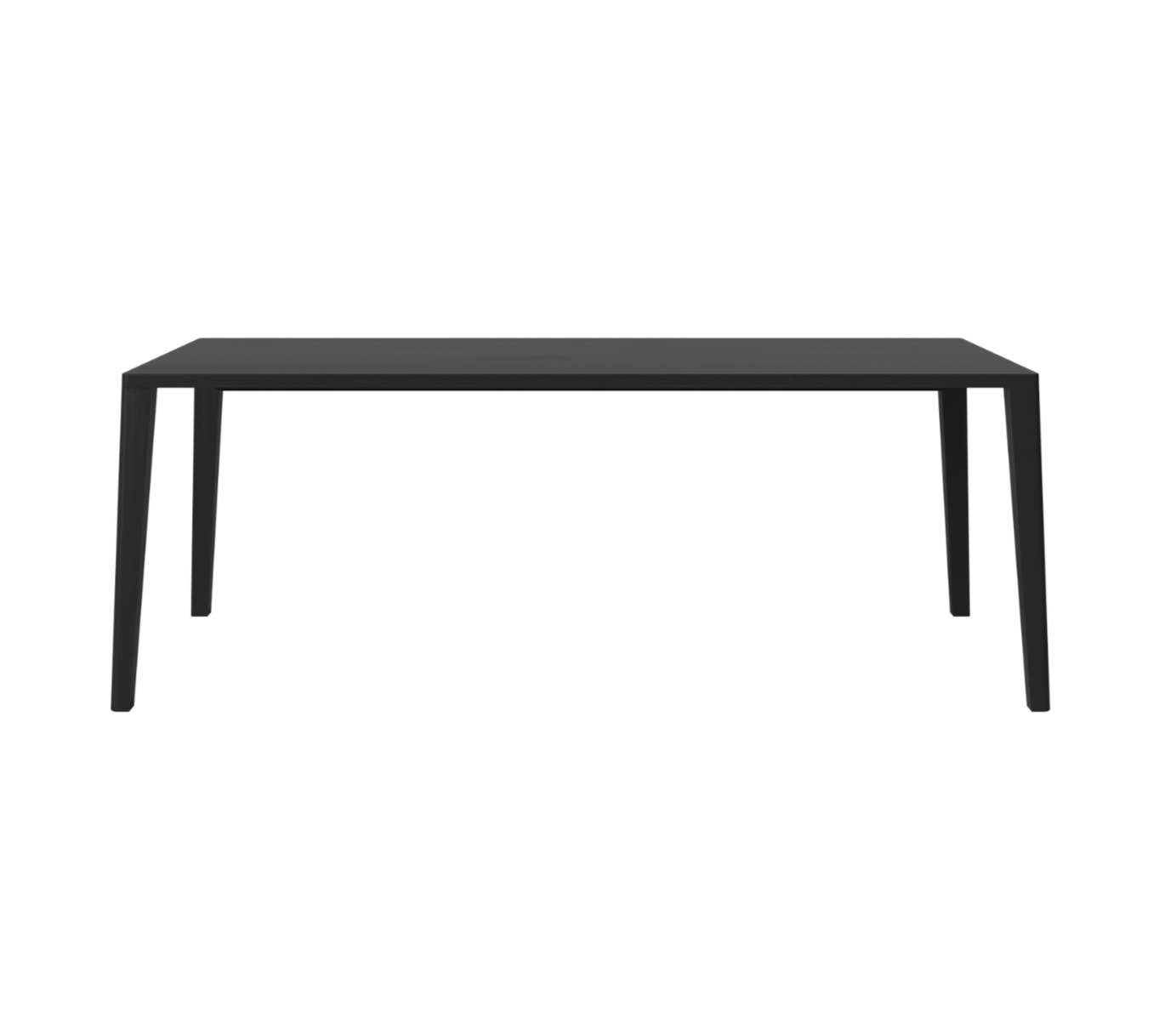 Graceful table black oak wood