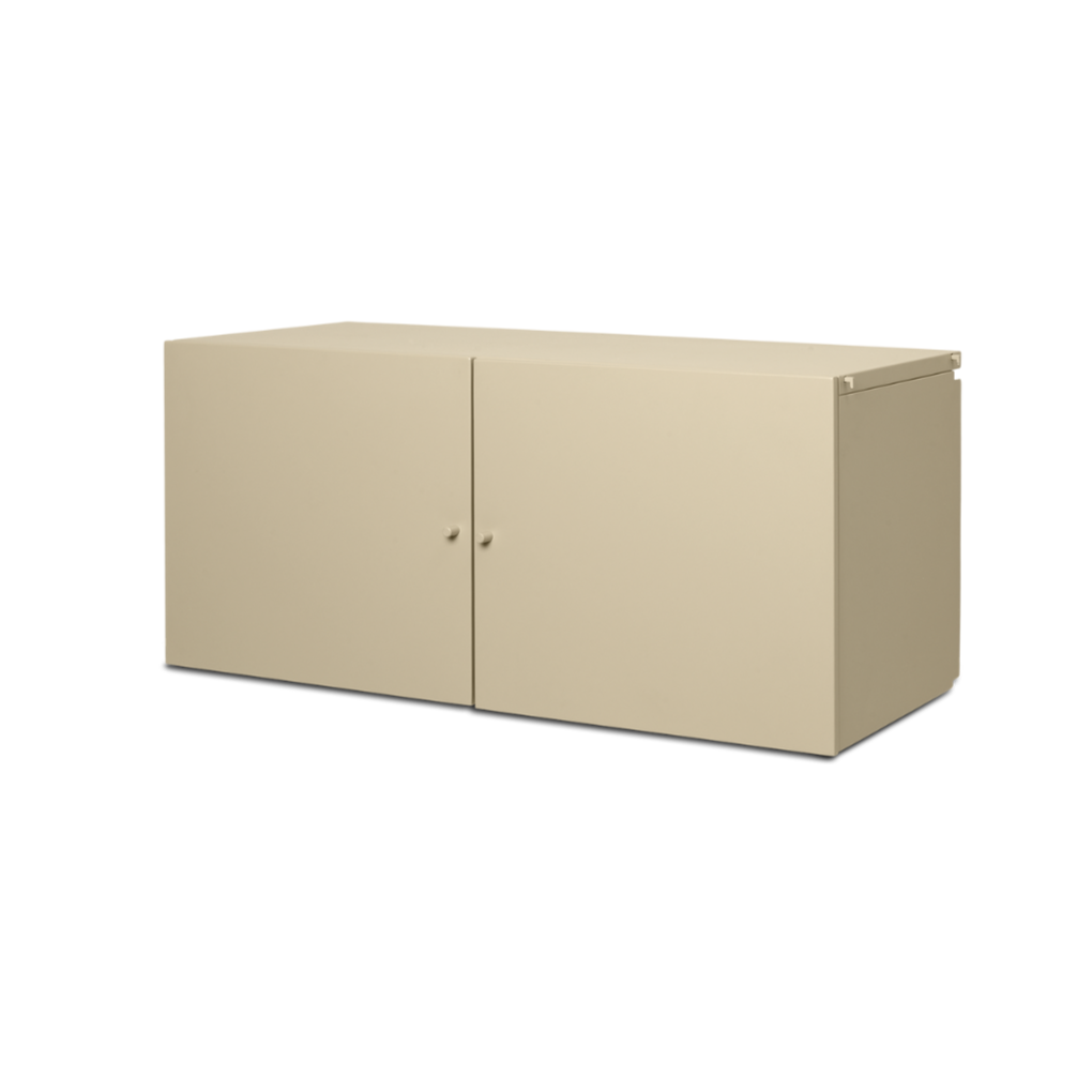 Punktual beige modular cabinet