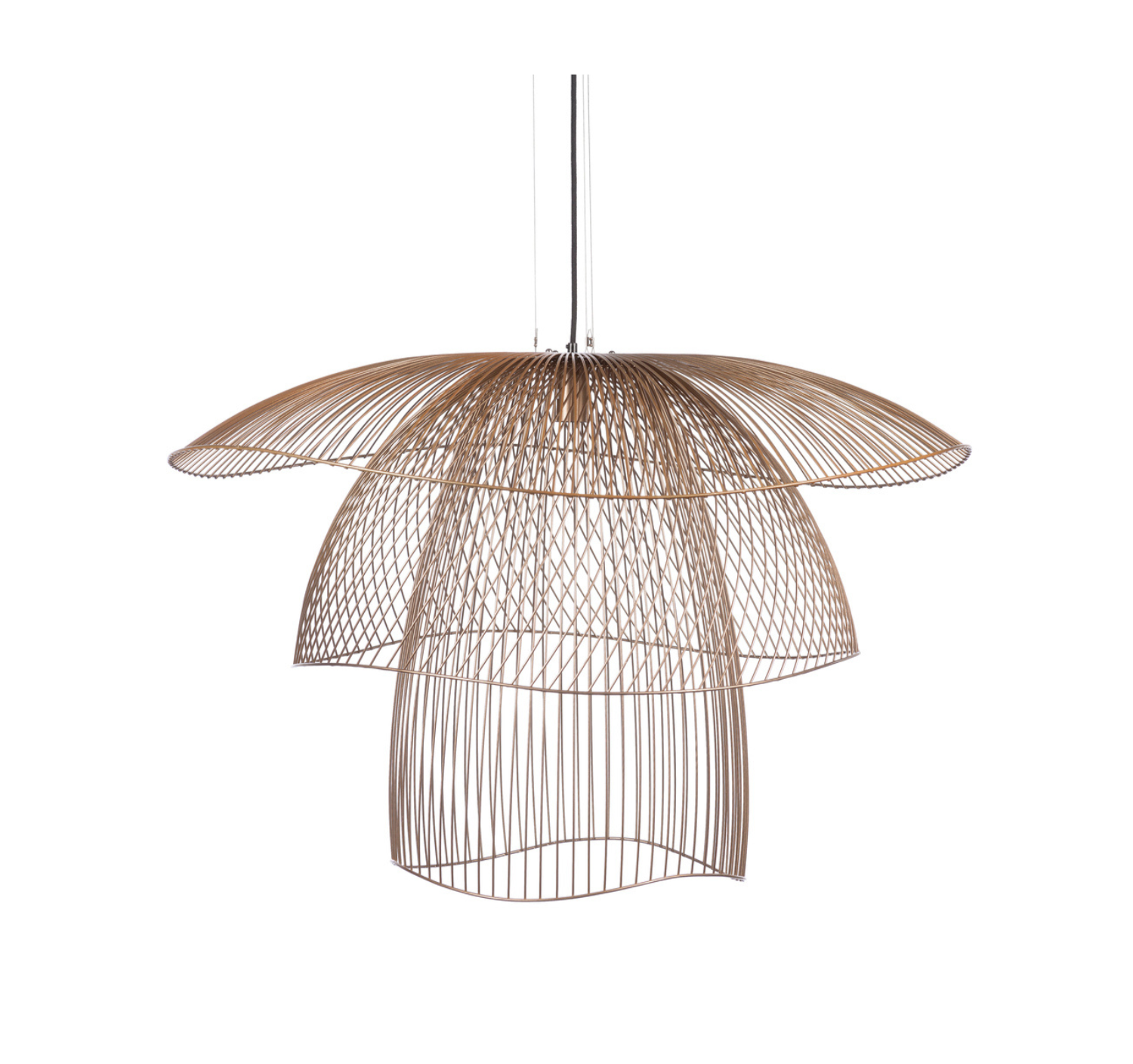 Hängende Lampe Papillon Champagner Golden