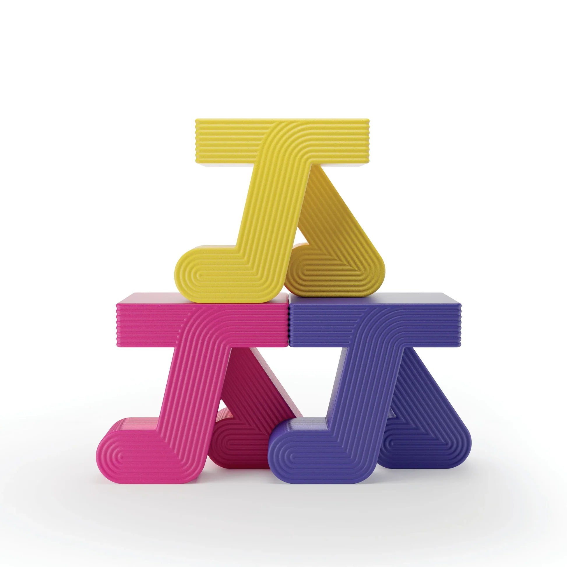 WALKING yellow garden side table