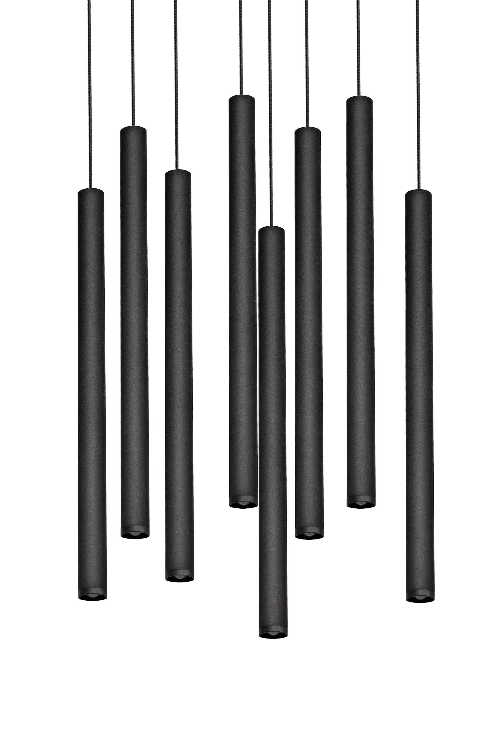 Lampa wisząca ROLL 8 czarny
