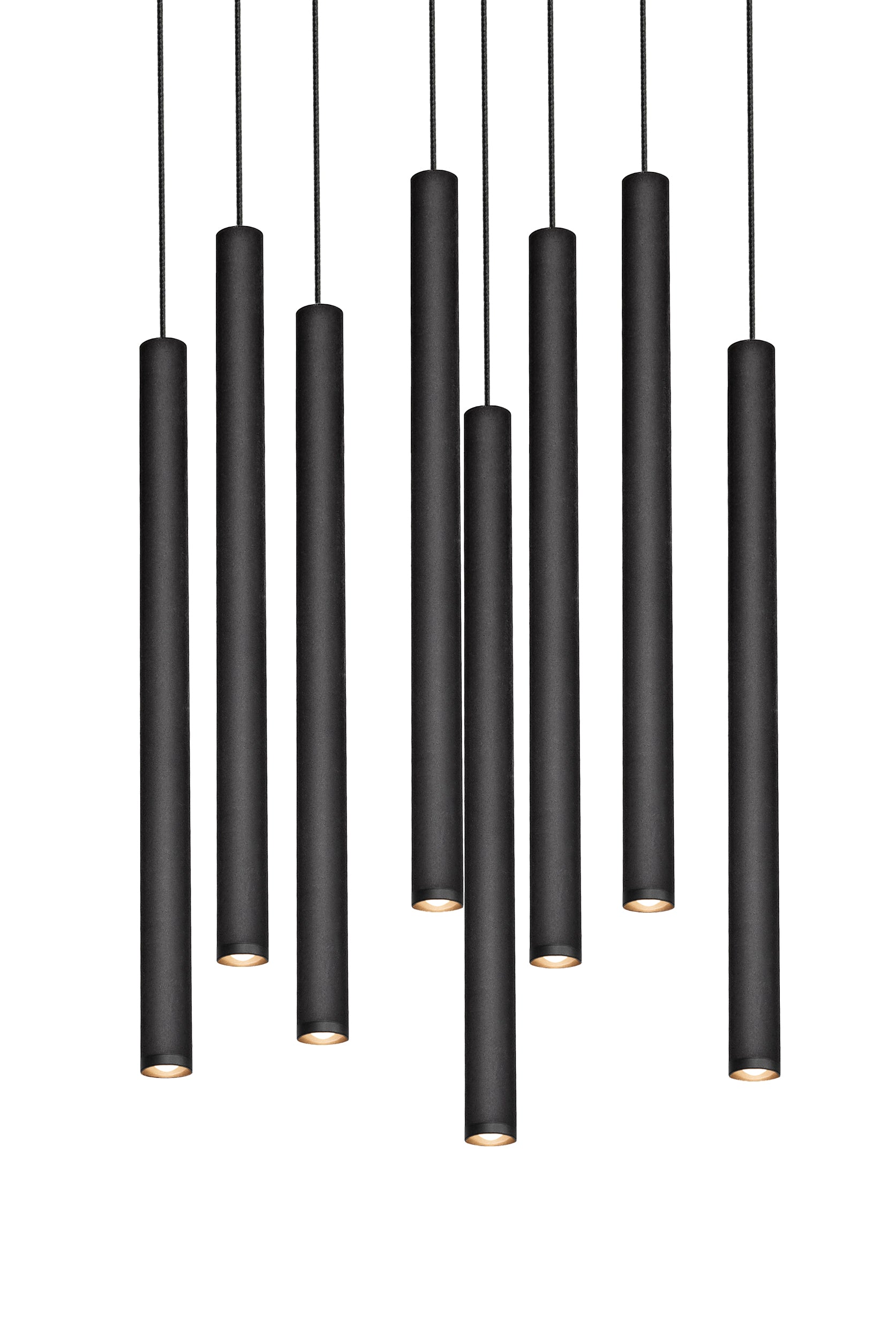 Lampa wisząca ROLL 8 czarny