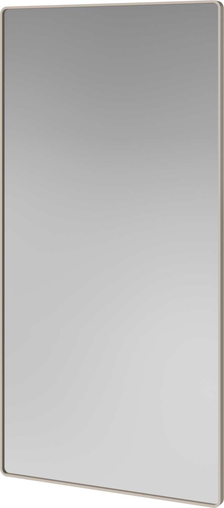 RIPPLE rectangular mirror with a gray frame