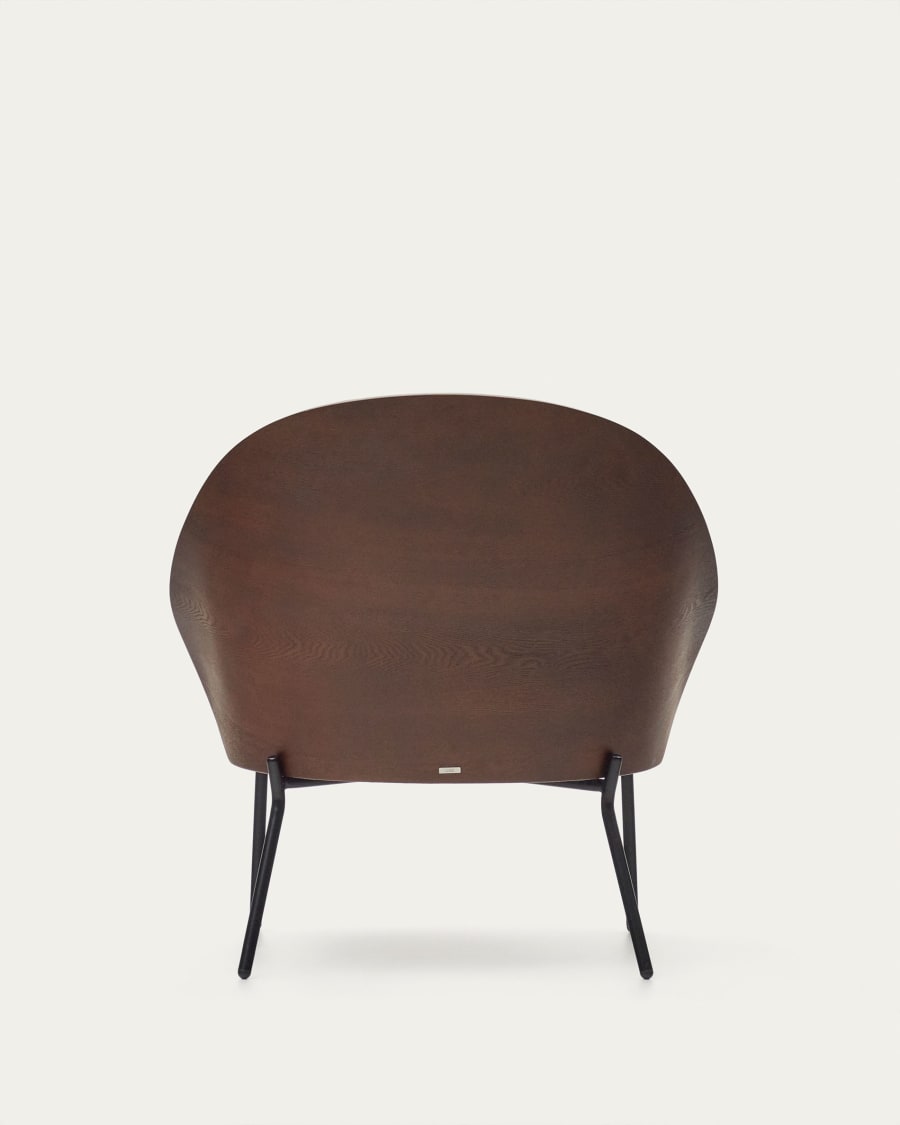 Eama light brown chair with wenge finish