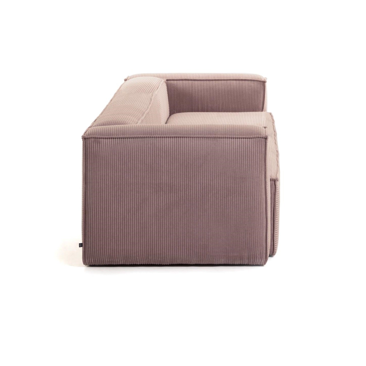 Sofa 3-osobowa BLOK jasnoróżowy sztruks La Forma    Eye on Design