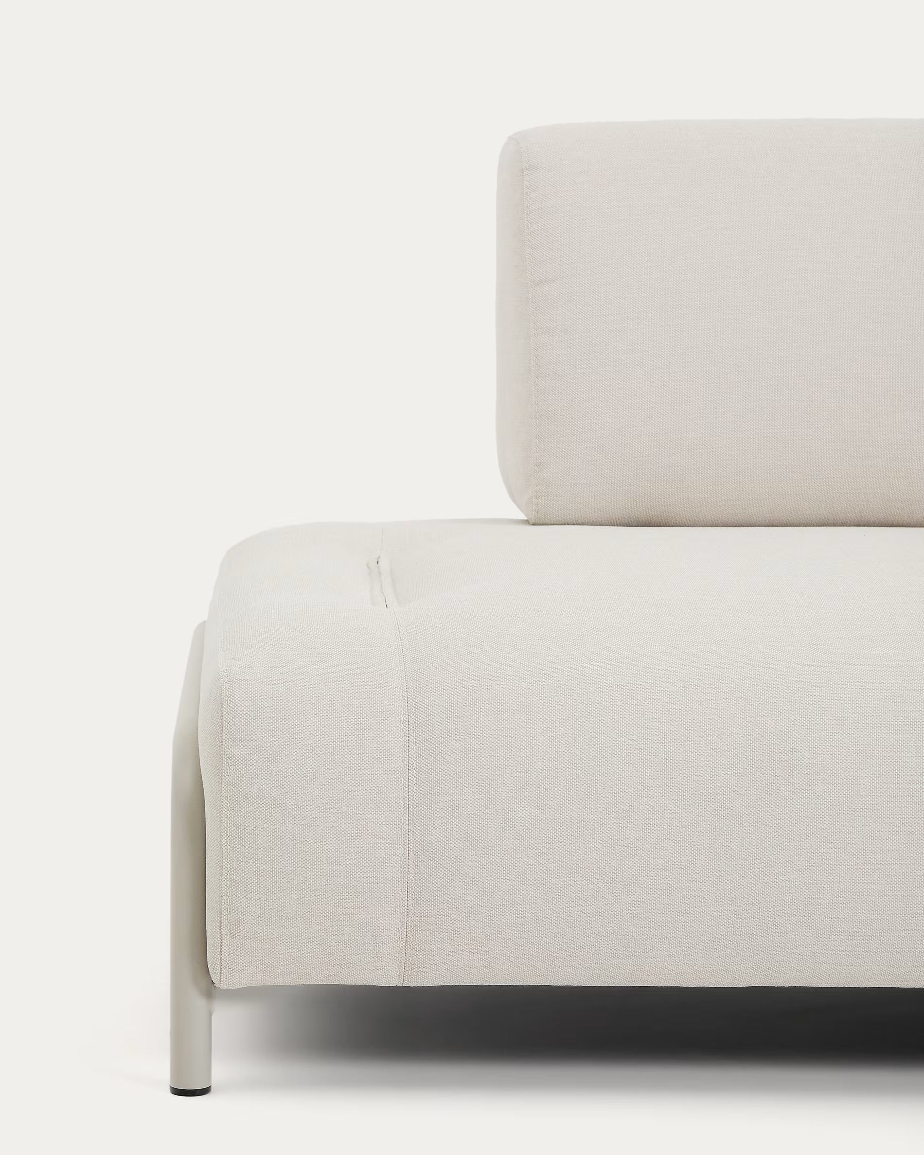 2-seater modular sofa COMPO beige with beige base