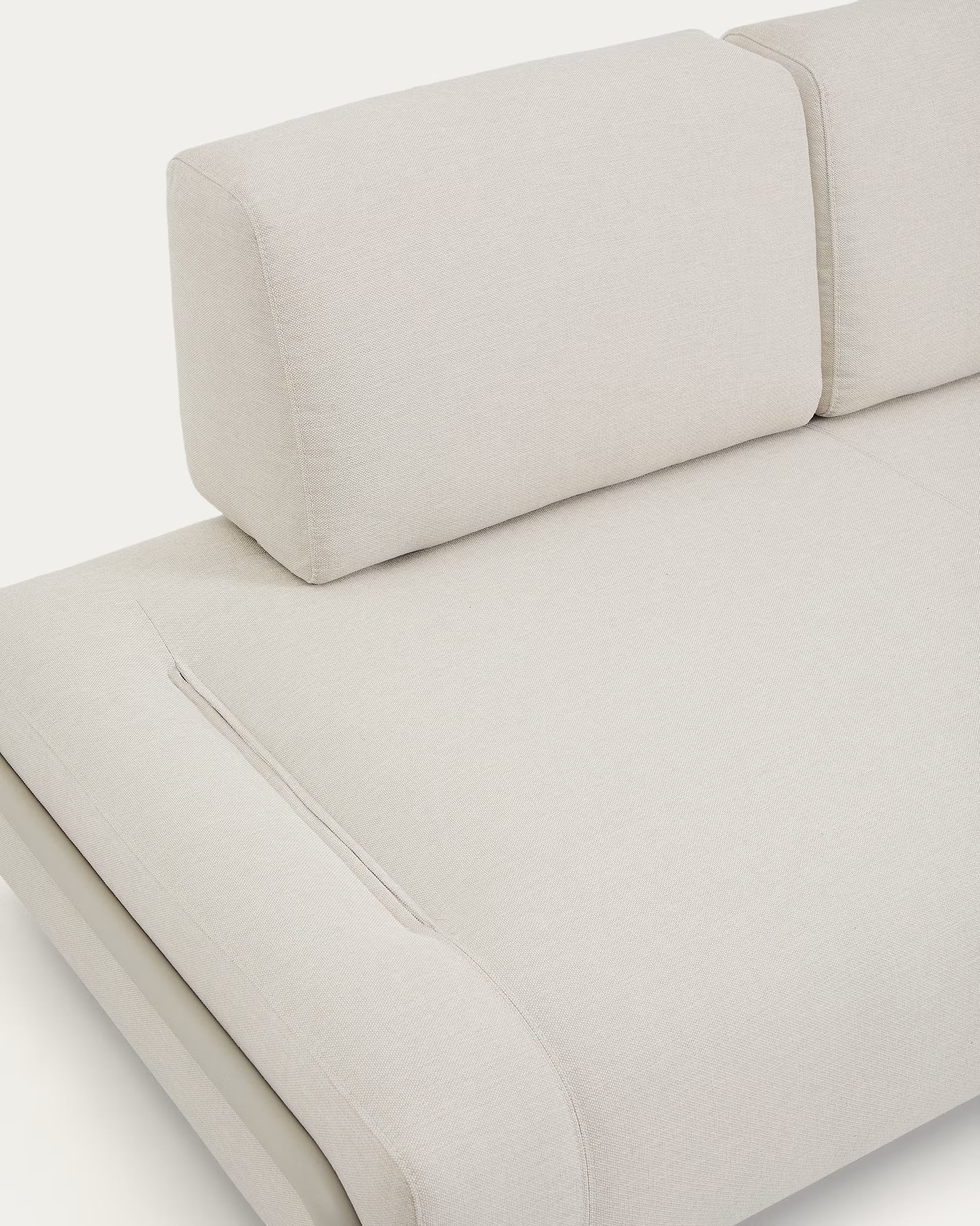 Sofa modułowa 2-osobowa COMPO beżowy z beżową podstawą