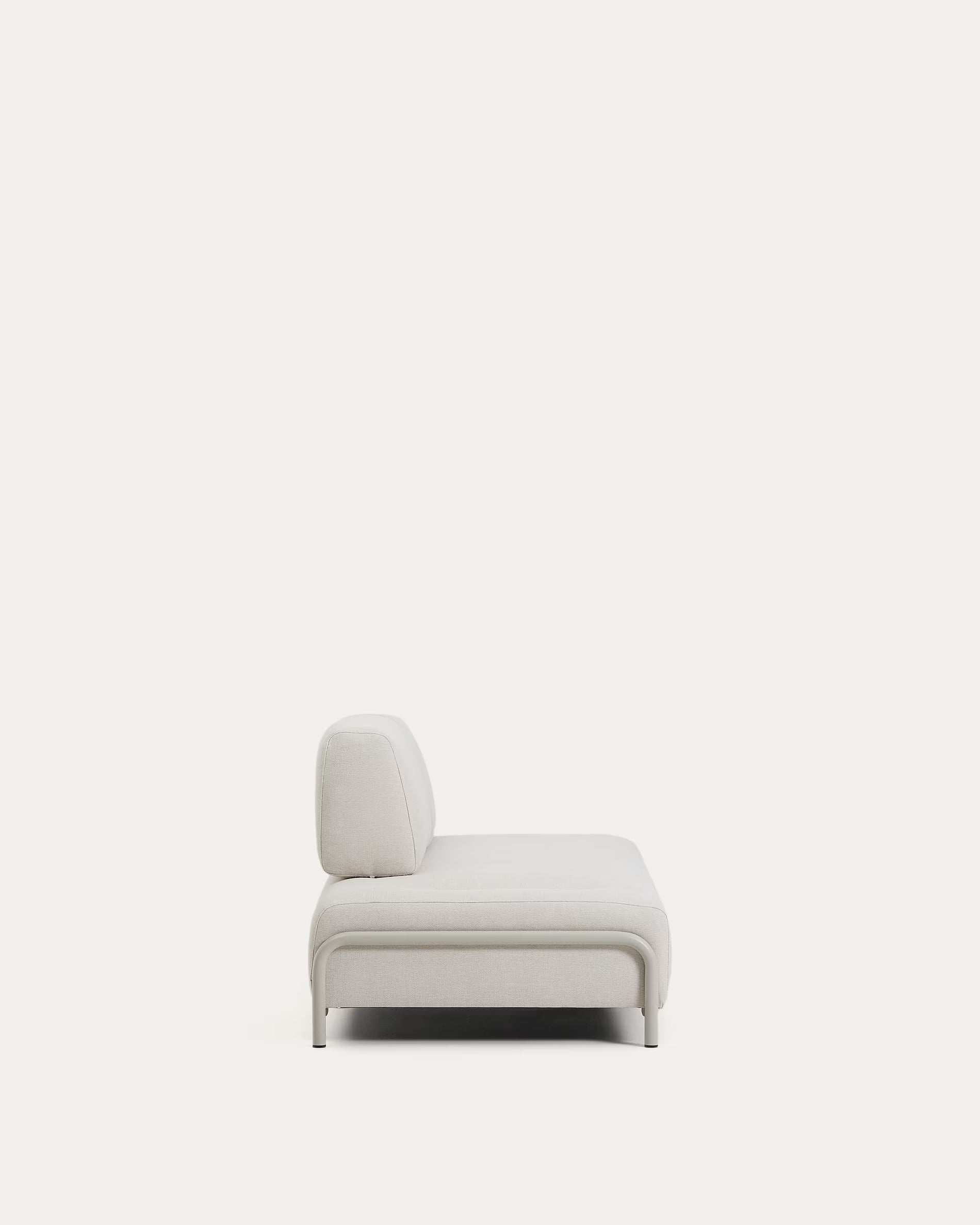 2-seater modular sofa COMPO beige with beige base