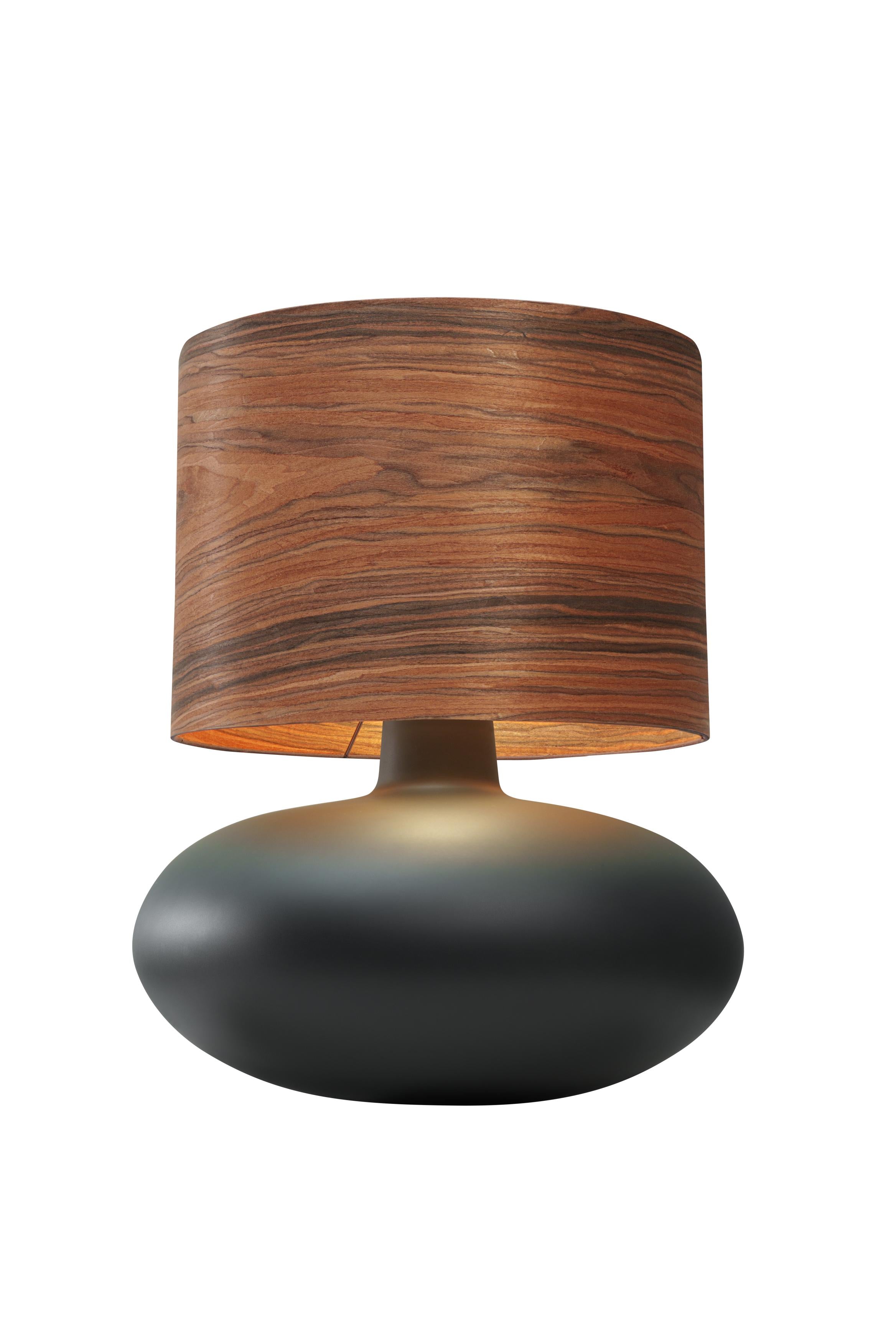 Tischlampe SAWA WOOD Nussfurnier