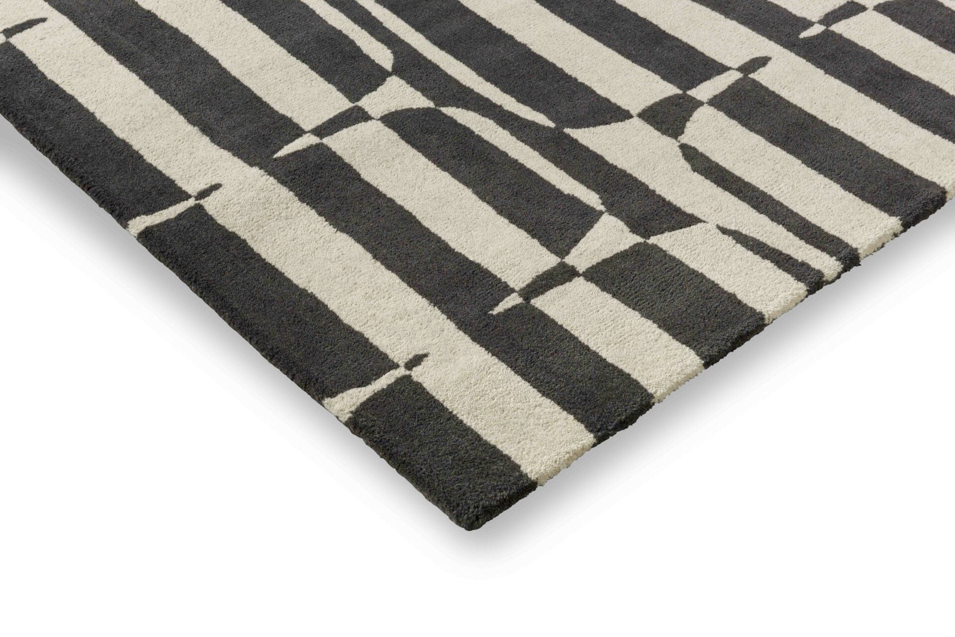 Dywan LOHKO STRIPE czarny z beżowym