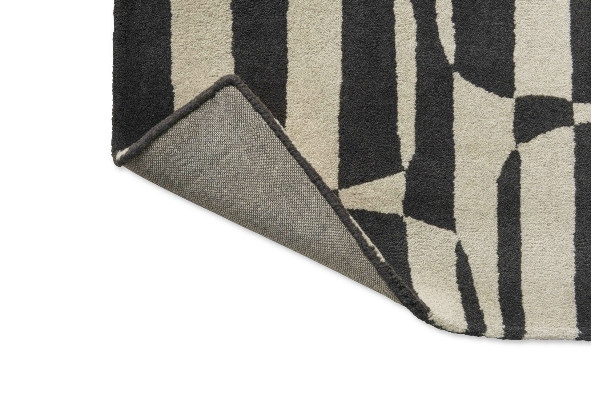 Dywan LOHKO STRIPE czarny z beżowym