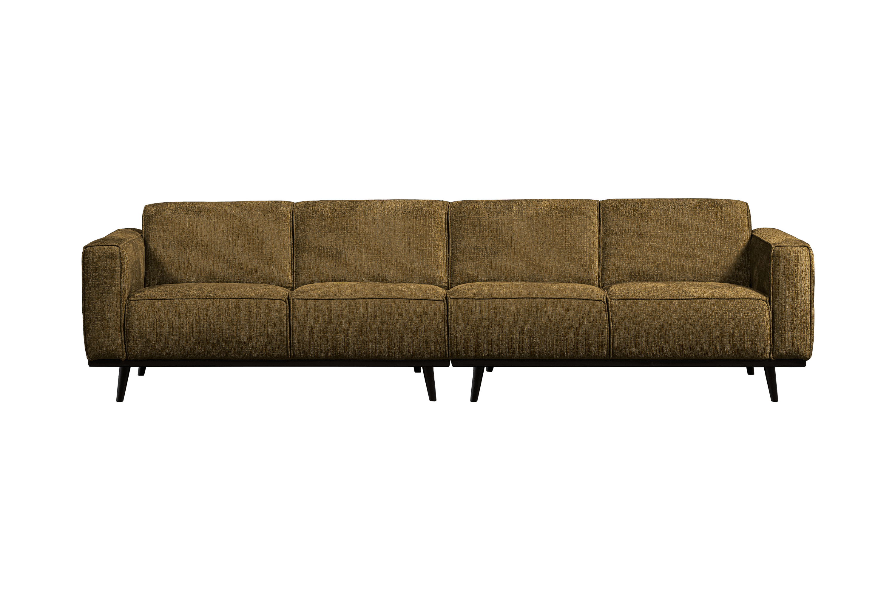 Sofa welurowa 4-osobowa STATEMENT STRUCTURE brązowy Be Pure 280 cm   Eye on Design