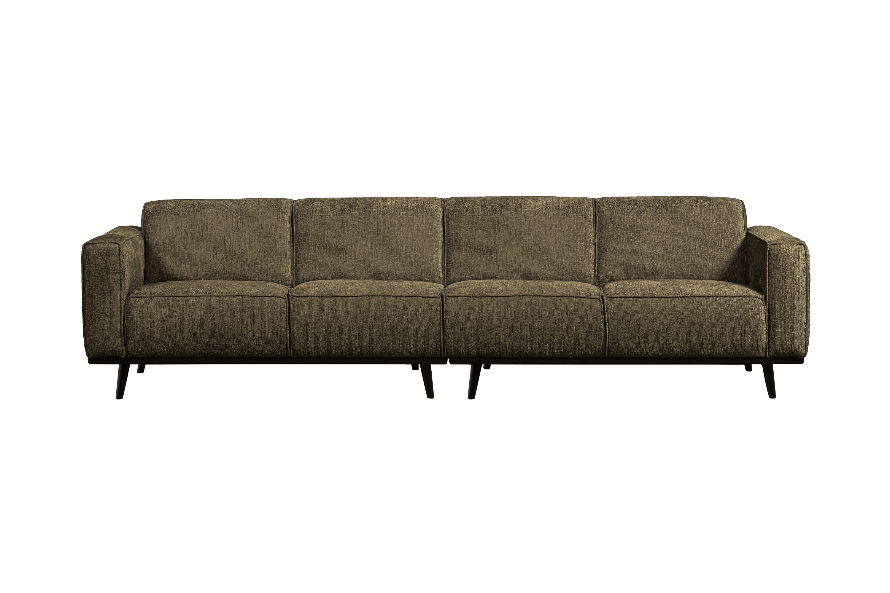 Sofa welurowa 4-osobowa STATEMENT STRUCTURE ciemnozielony Be Pure 280 cm   Eye on Design