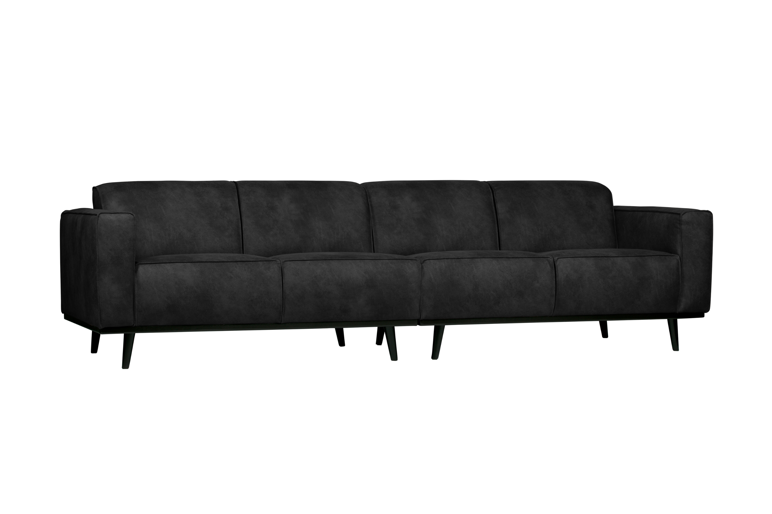 Sofa zamszowa 4-osobowa STATEMENT czarny Be Pure 280 cm   Eye on Design