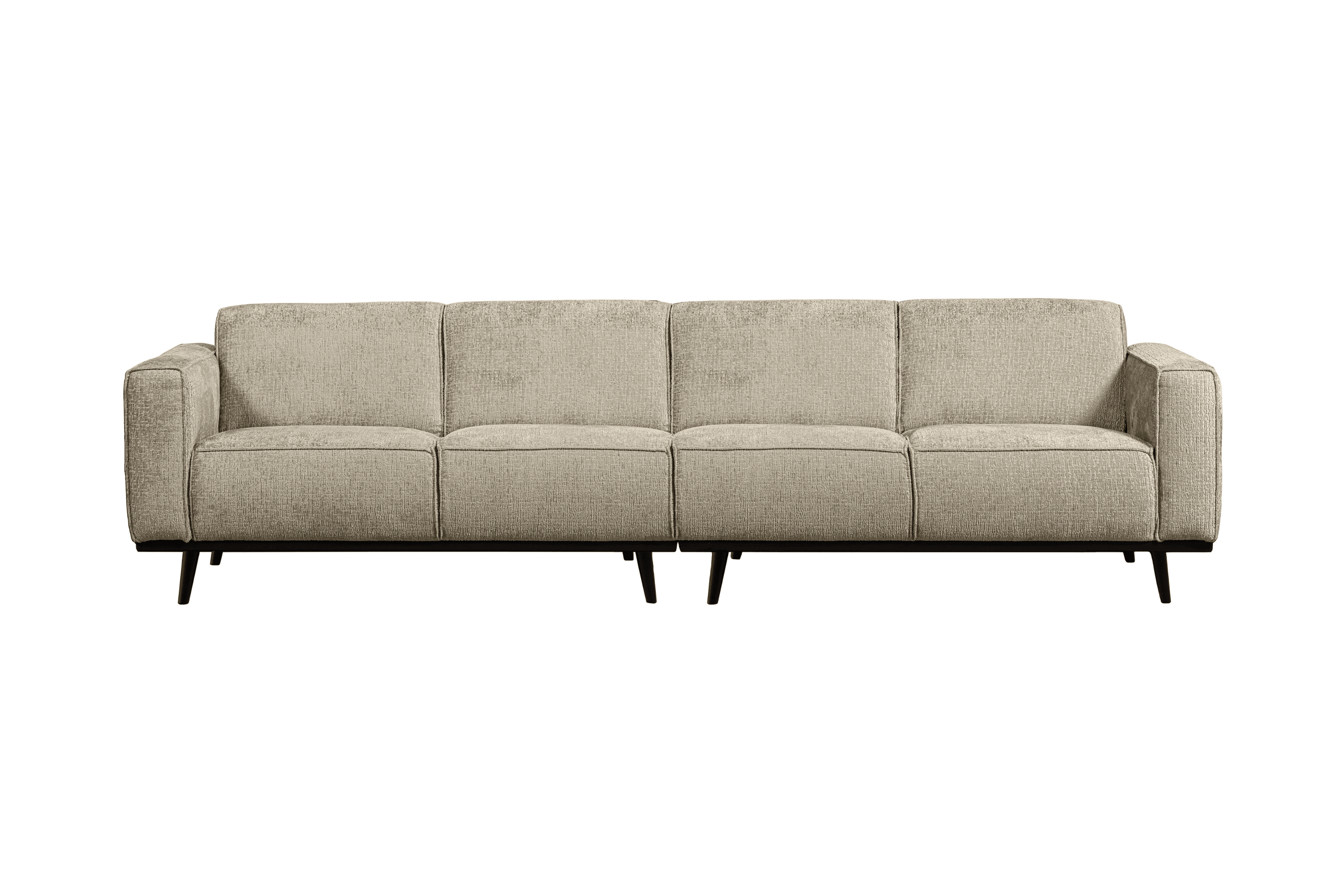 Sofa welurowa 4-osobowa STATEMENT STRUCTURE beżowy Be Pure 280 cm   Eye on Design