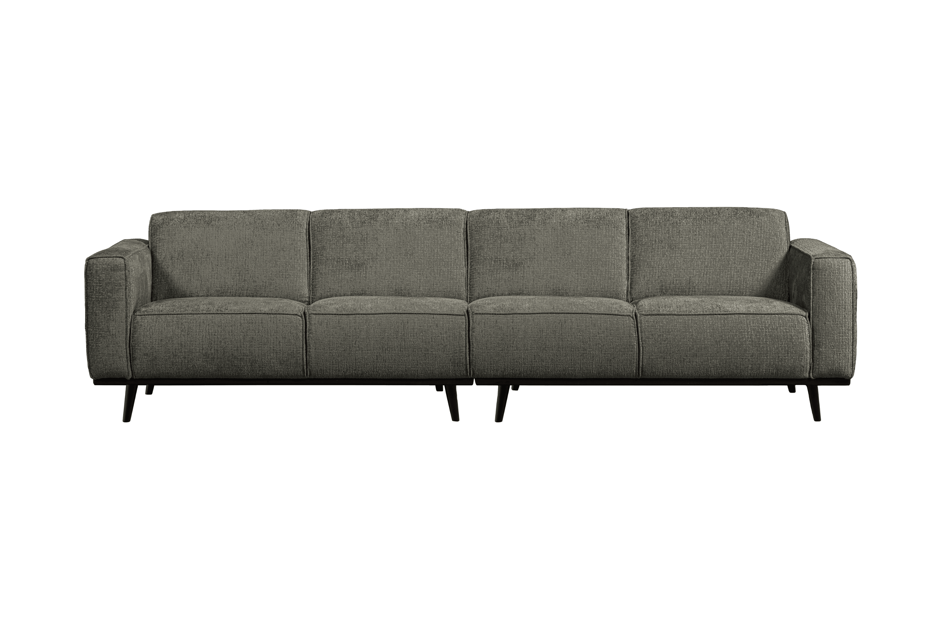 Sofa welurowa 4-osobowa STATEMENT STRUCTURE szarozielony Be Pure 280 cm   Eye on Design