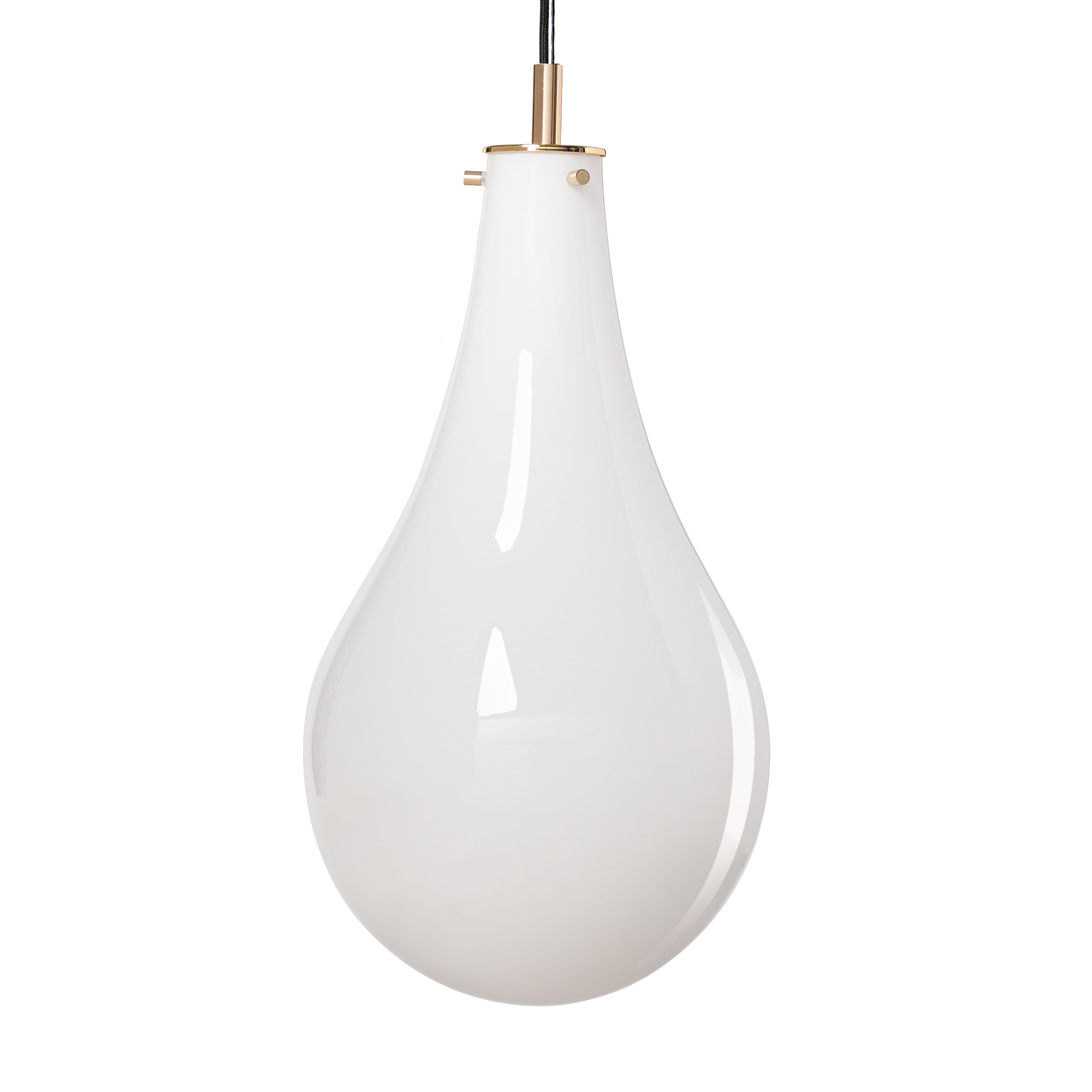 Lampa wisząca STILLA biały ze złotym wykończeniem