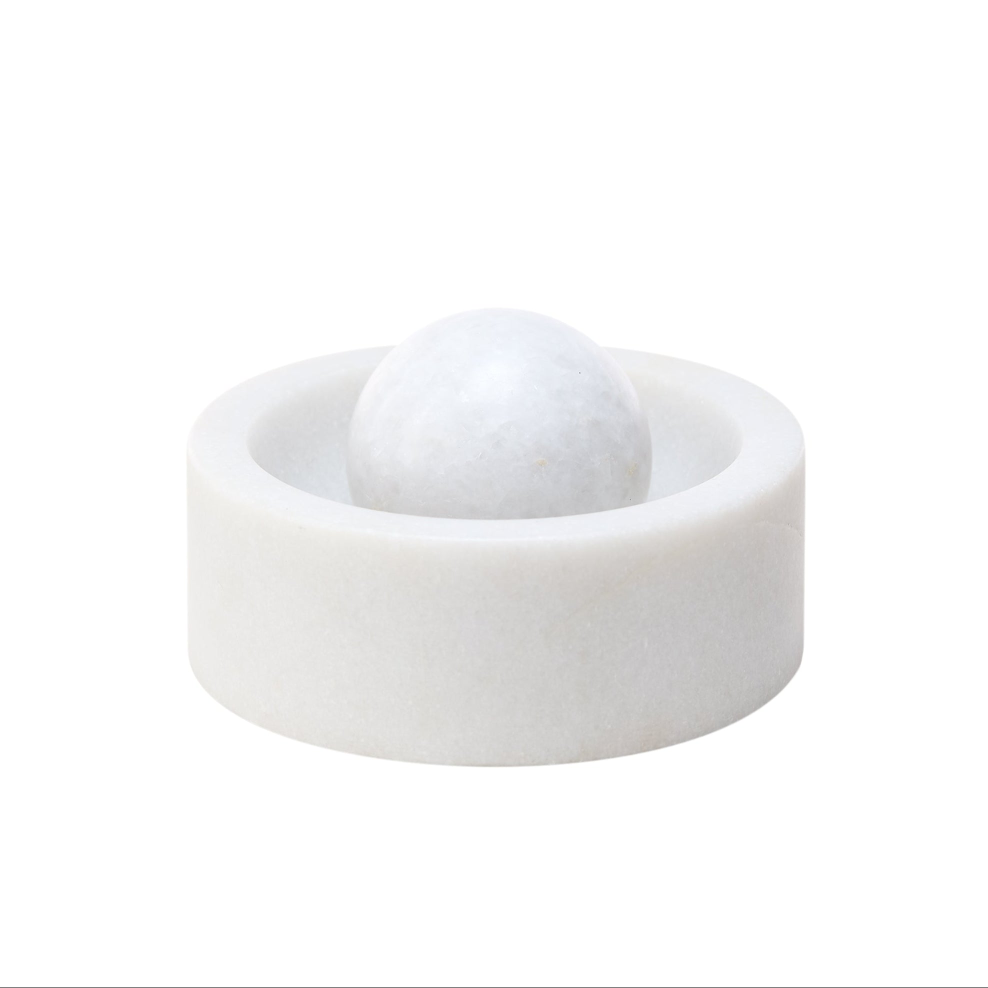 Stone white marble grinder