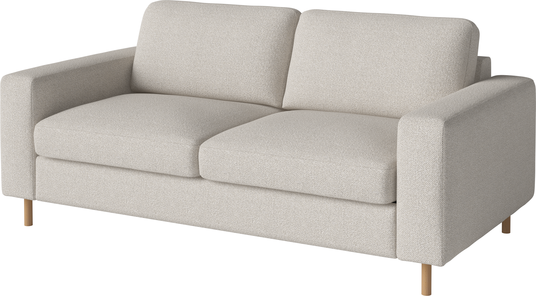 Sofa 2-osobowa SCANDINAVIA podstawa z drewna dębowego