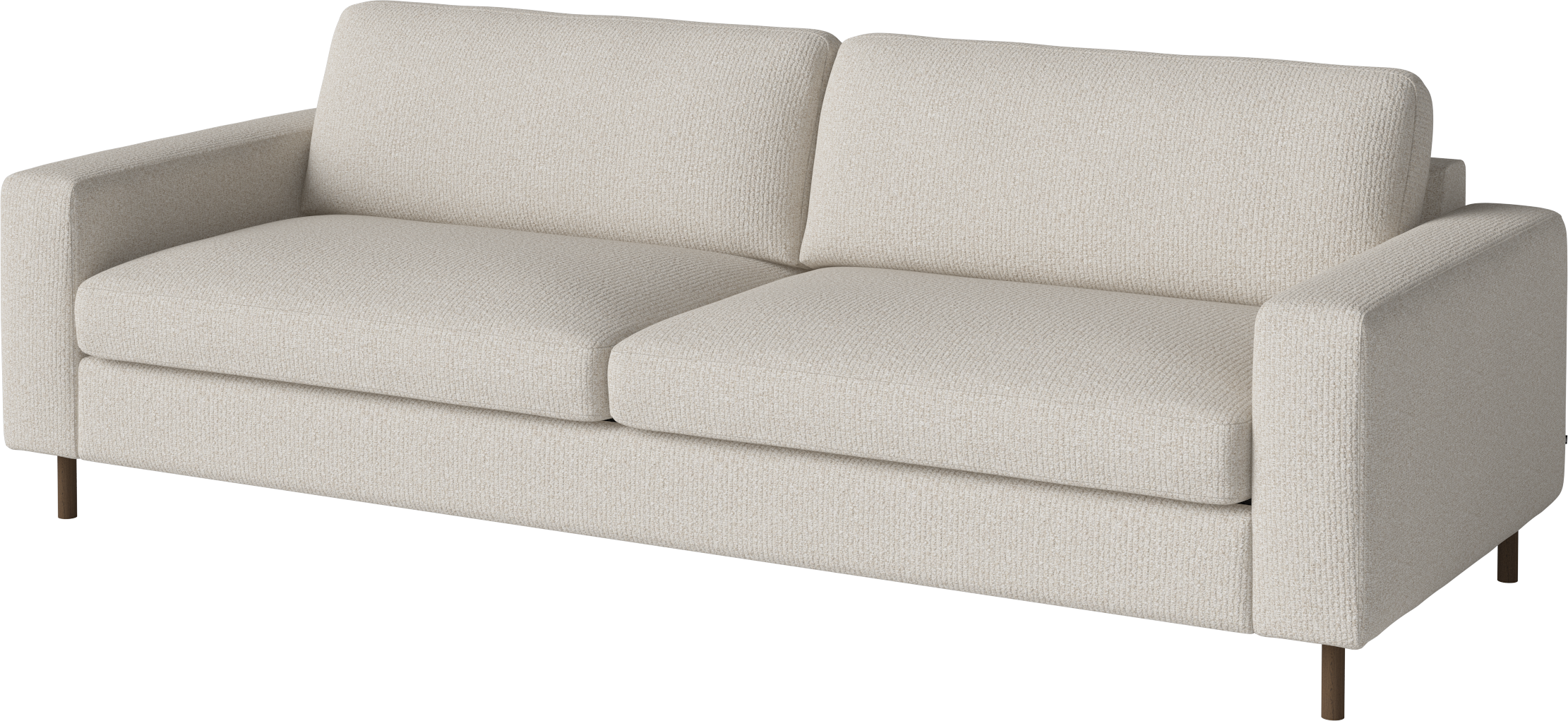 3-person sofa Scandinavia base made of dark oak wood