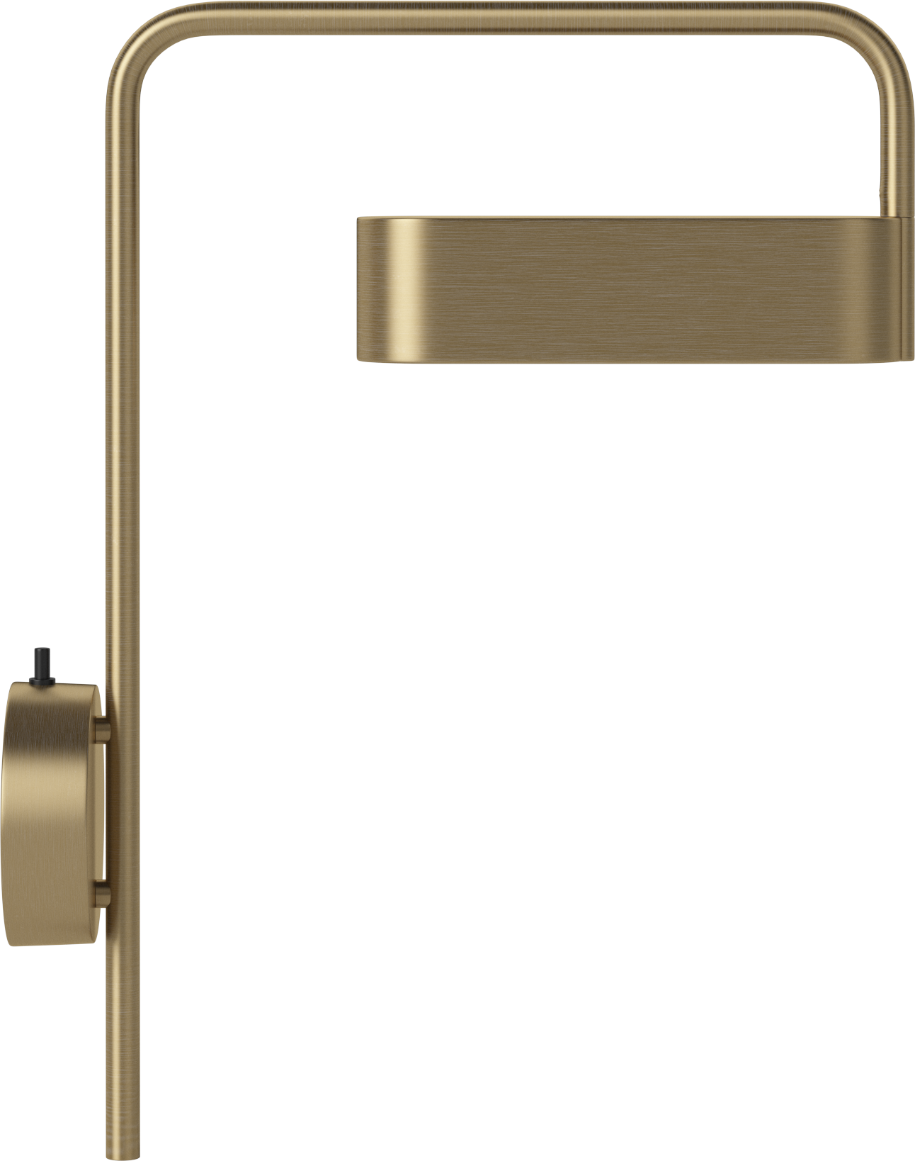 Scriba brass wall lamp