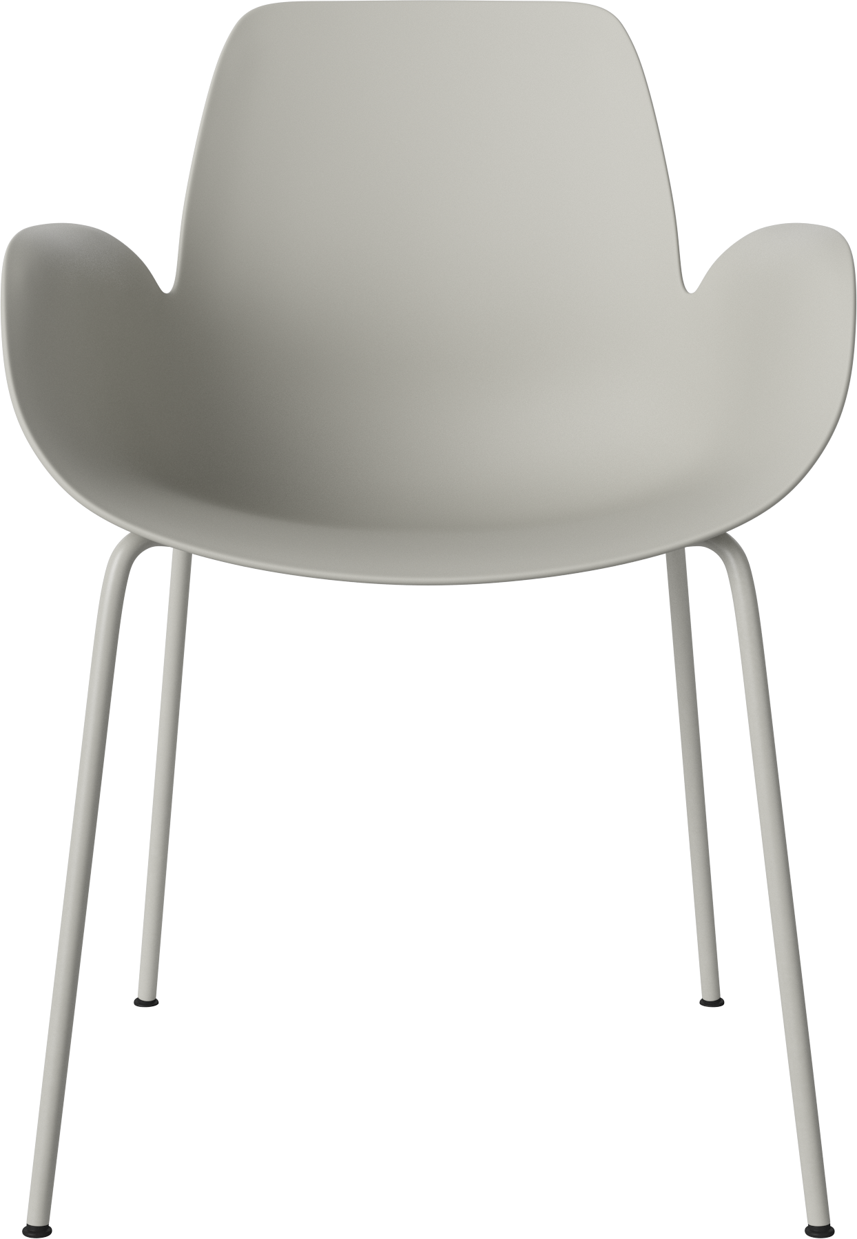 Chair with Seed Gray armrests with a gray base