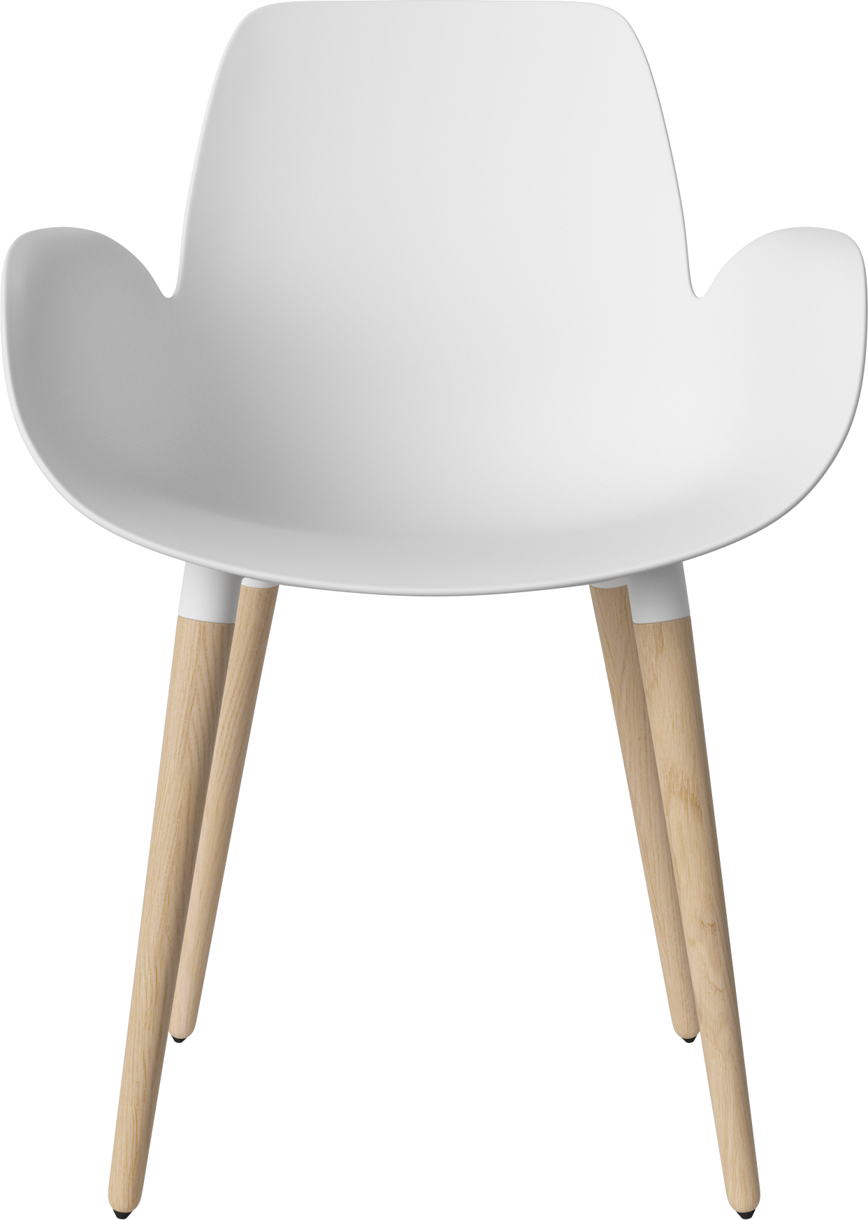 Chair with Seed White armrests with a whitened base