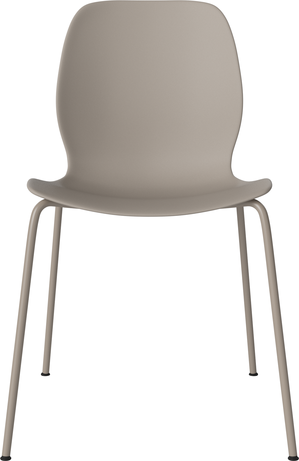 Seed beige chair with a beige base