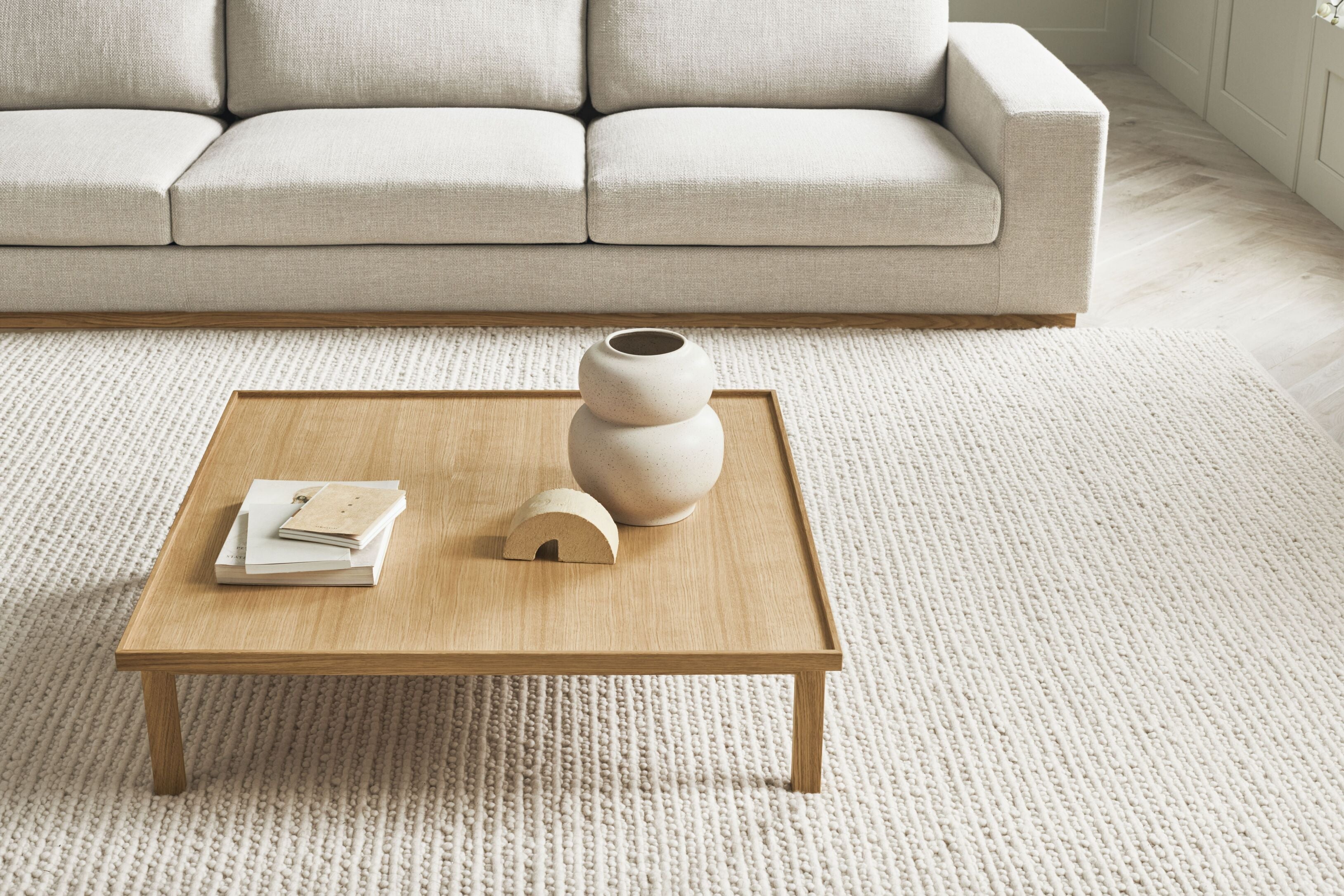 Coffee table Elton bleached veneer