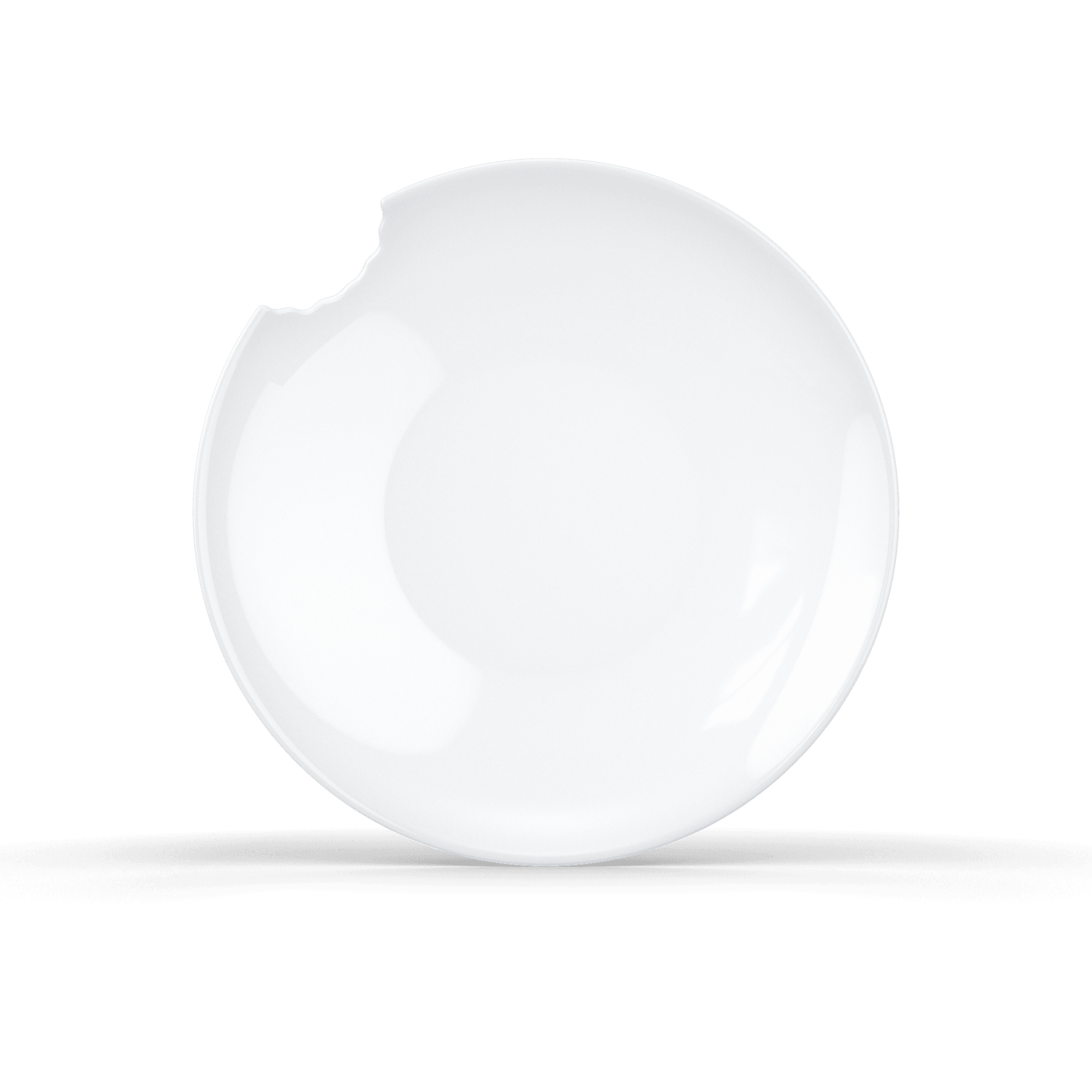 Zestaw dwóch głębokich talerzy WITH BITE biały 58products    Eye on Design