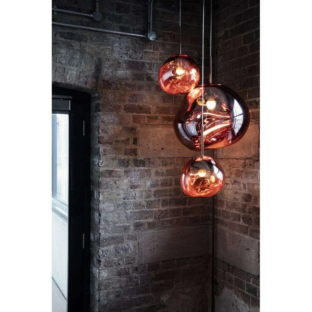 Melt Round Miedziana hanging lamp