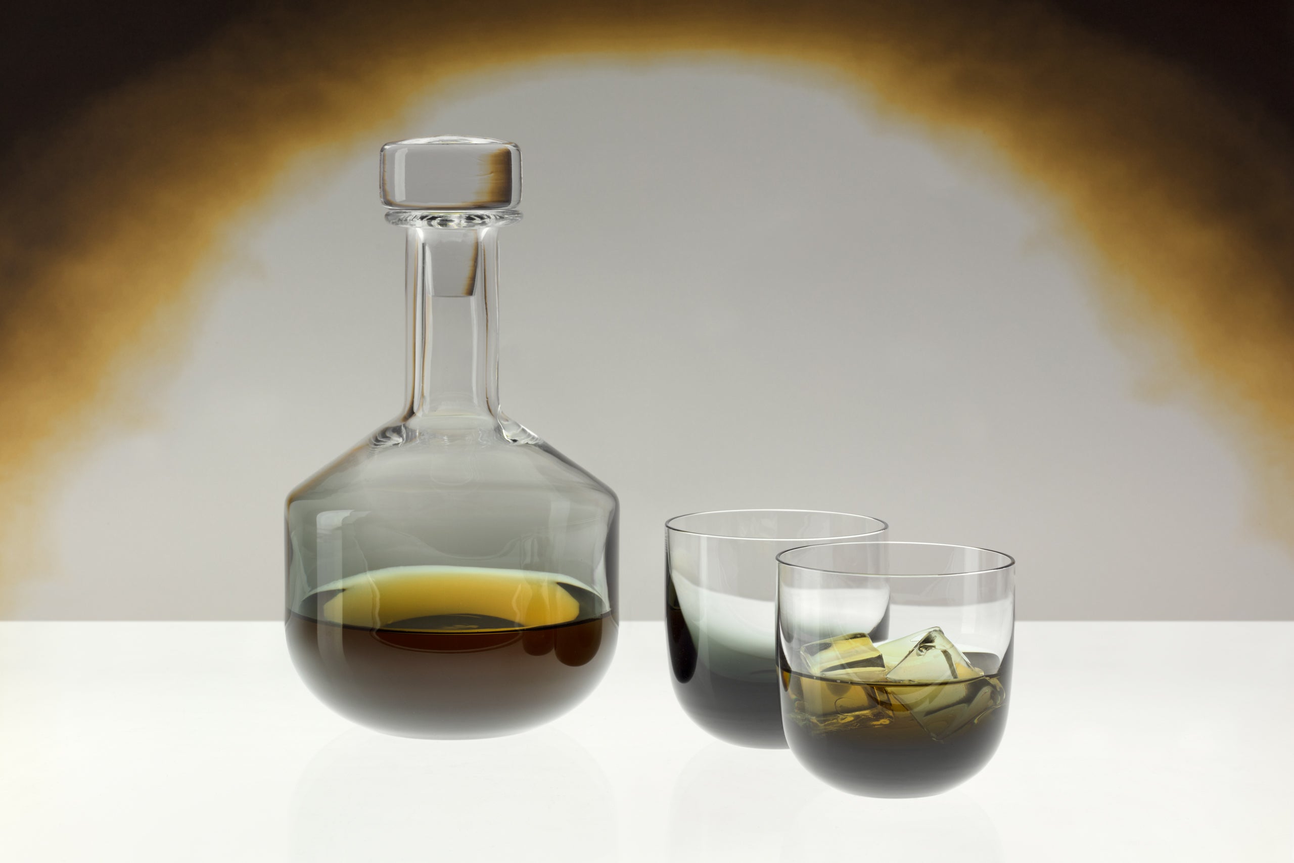 Zestaw szklanek do whiskey TANK czarne szkło