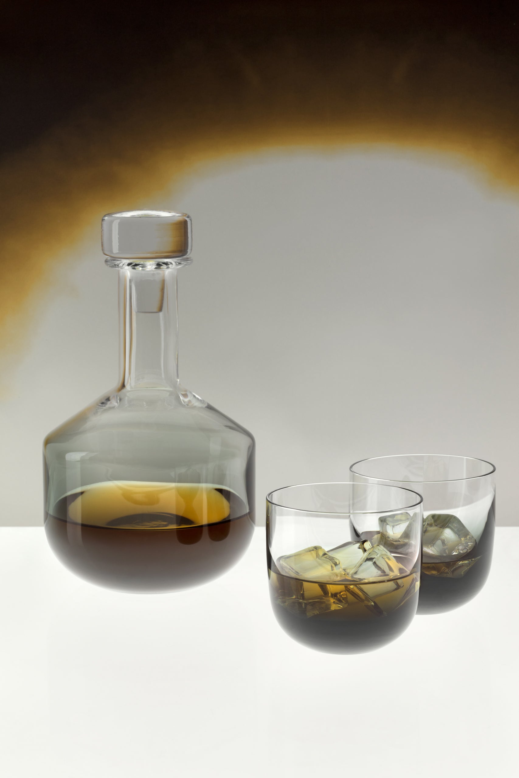 Karaffe Tank schwarzes aufblasbares Glas