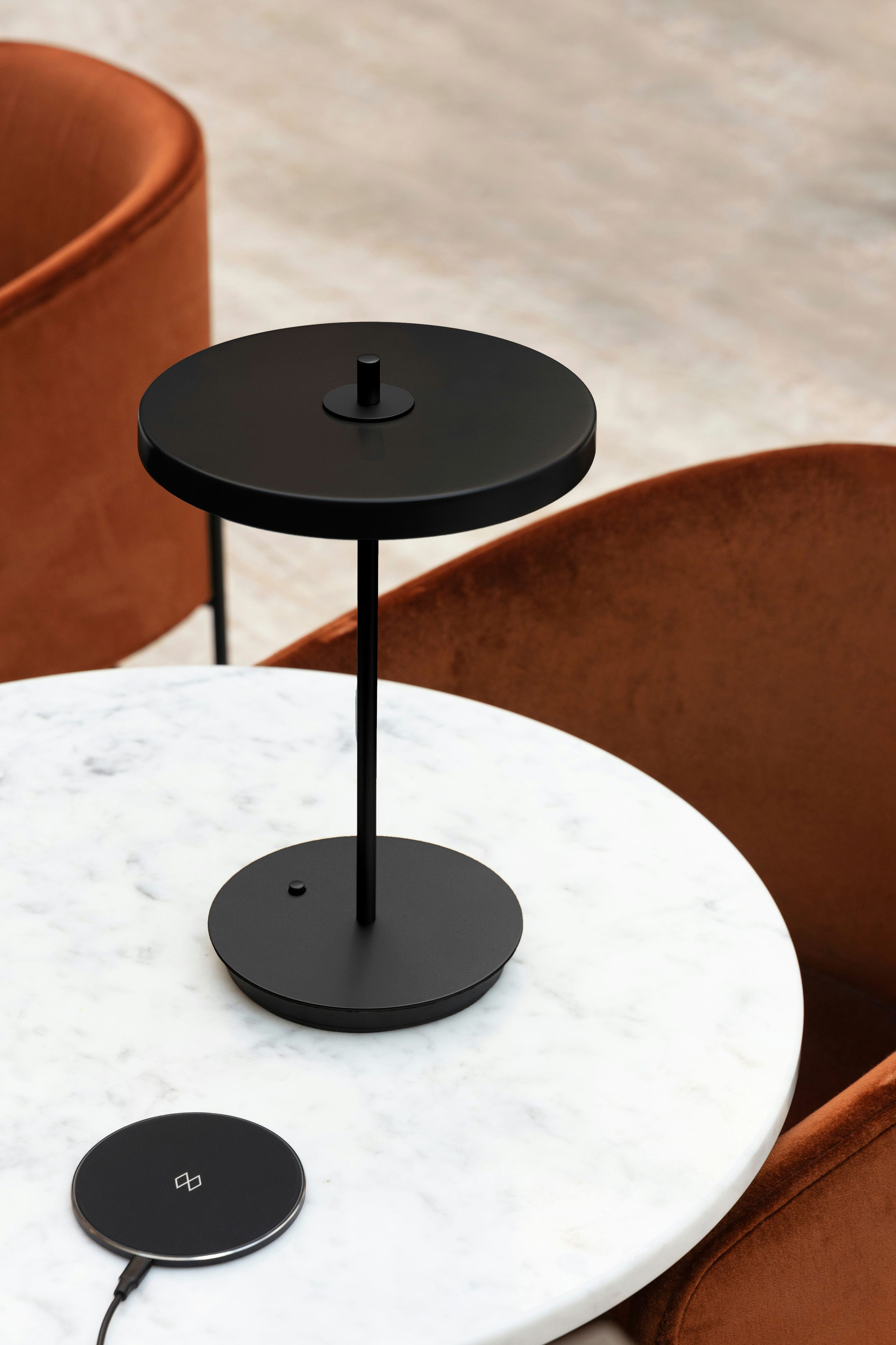 Portable lamp asteria black black with black base