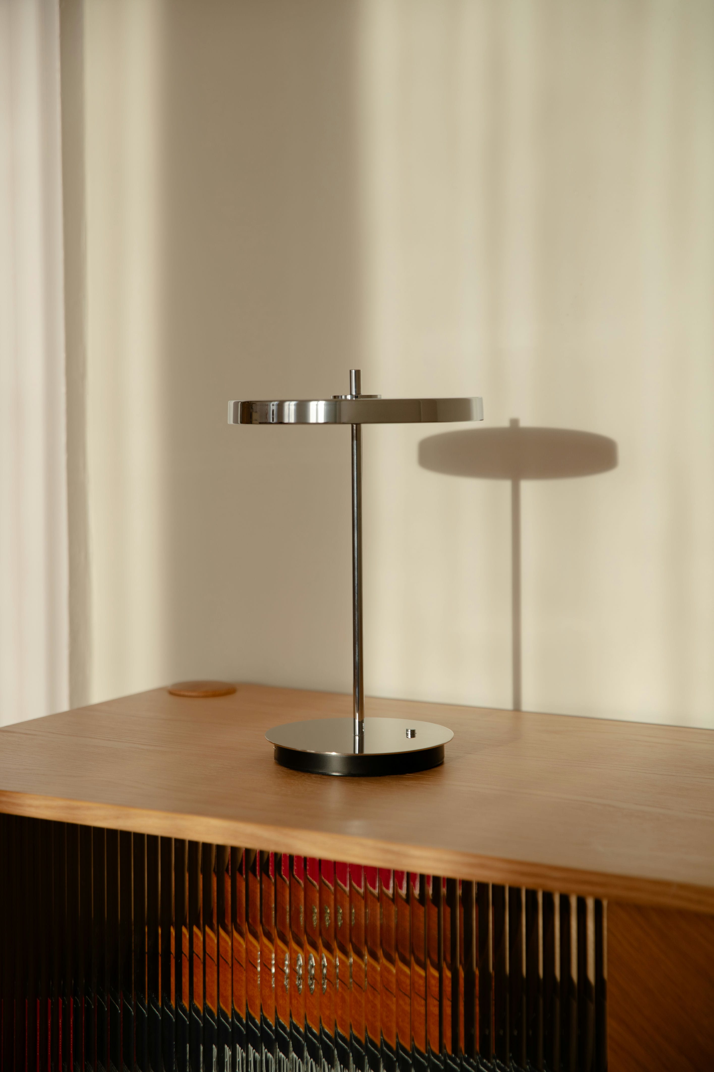 Portable lamp asteria Move polished steel