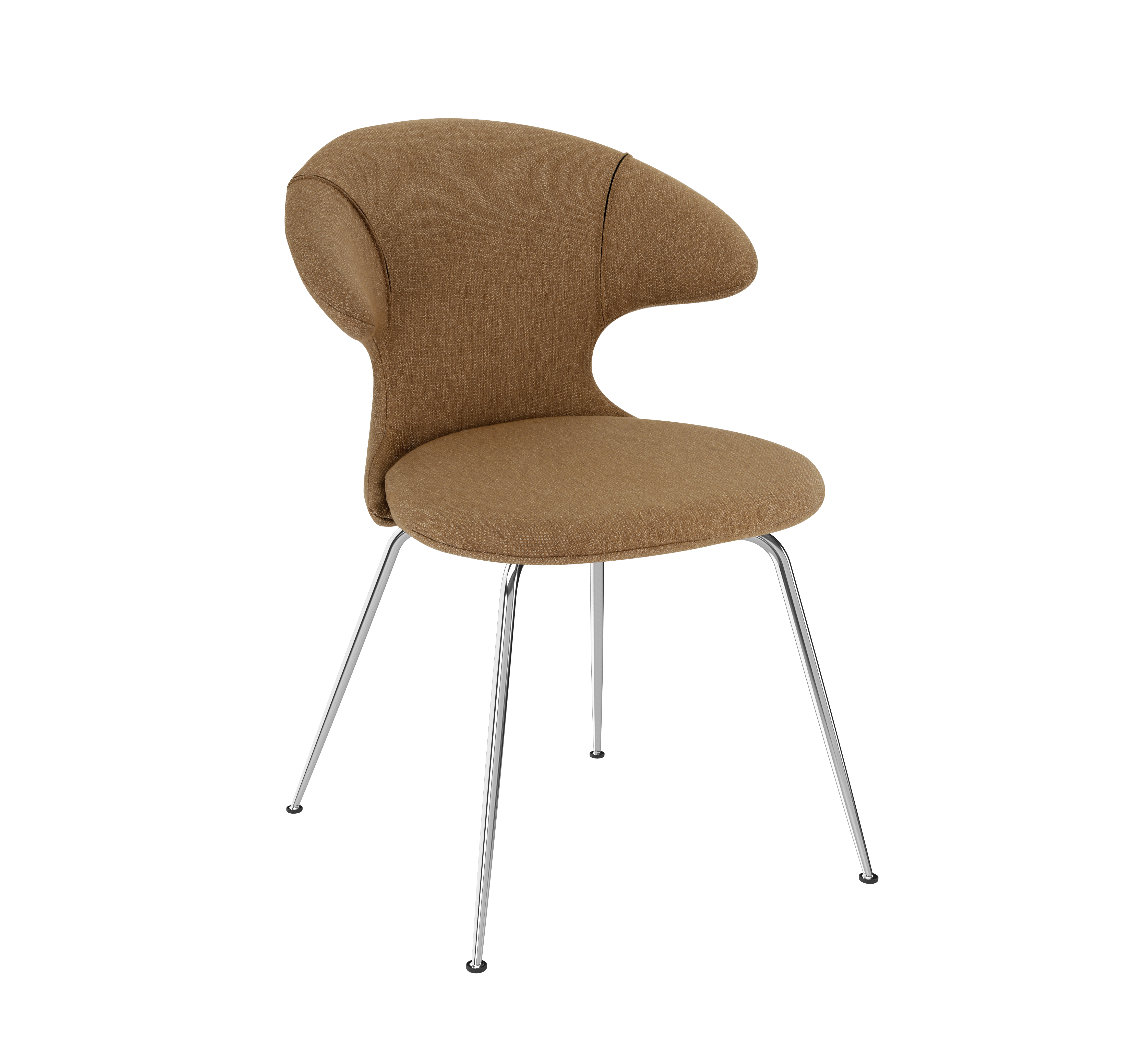 Krzesło TIME FLIES karmelowy ze srebrną podstawą UMAGE    Eye on Design