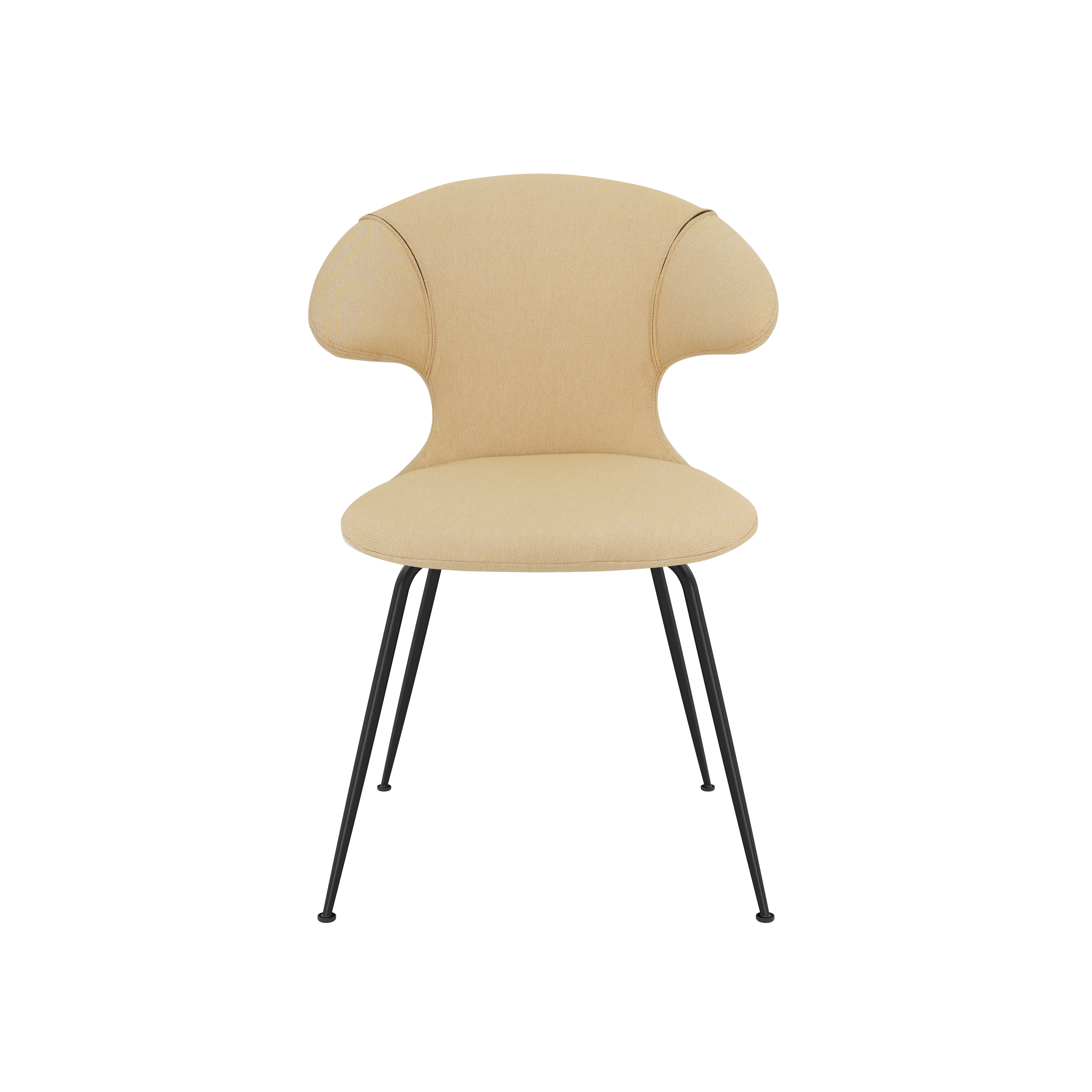 Krzesło TIME FLIES żółty piaskowy z czarną podstawą UMAGE    Eye on Design