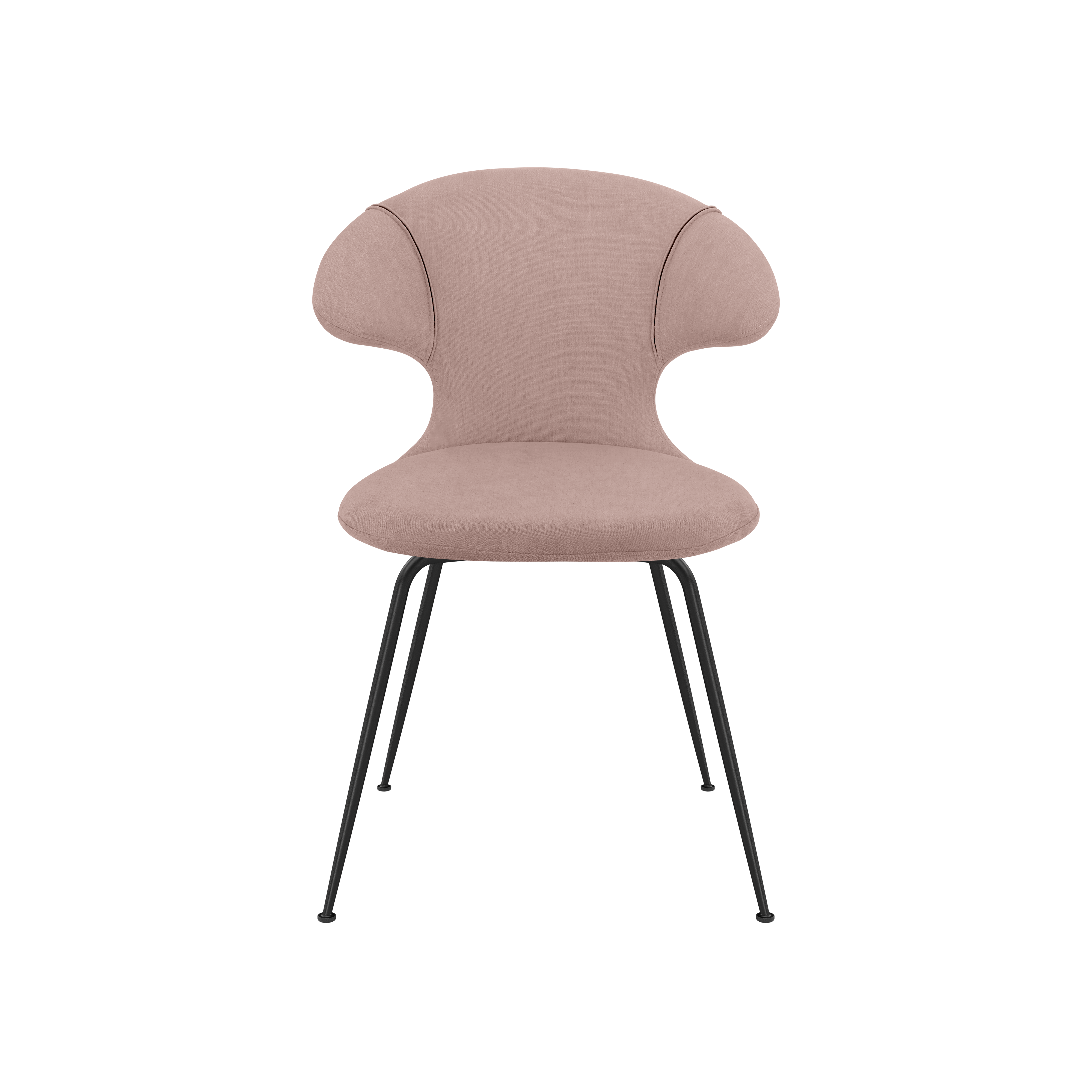 Krzesło TIME FLIES pudrowy róż z czarną podstawą UMAGE    Eye on Design