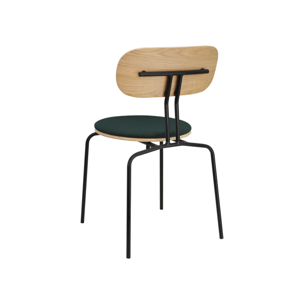 Krzesło CURIOUS butelkowa zieleń z czarną podstawą UMAGE    Eye on Design