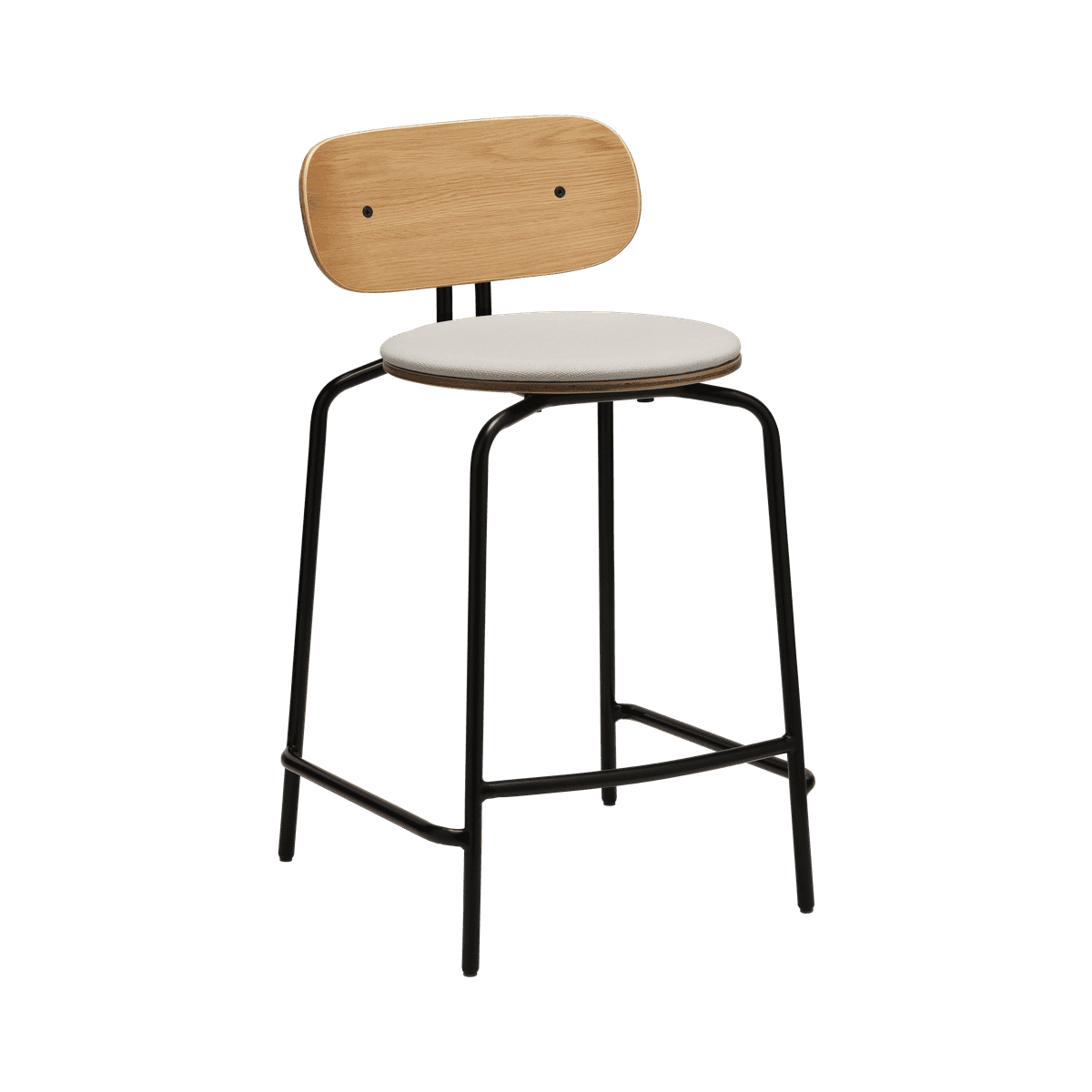 Beige curious hoker with a black base