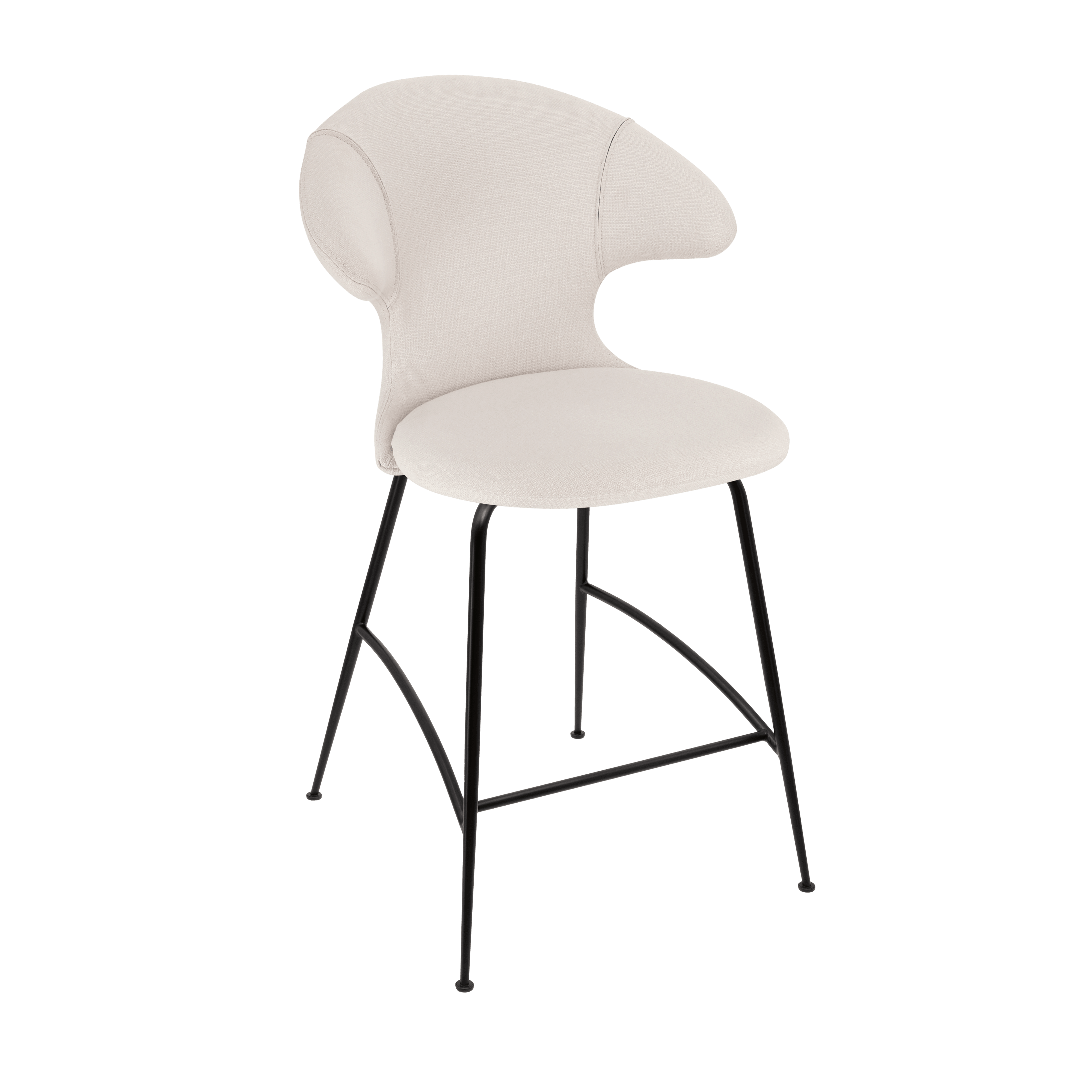 Krzesło barowe TIME FLIES beżowy z czarną podstawą UMAGE    Eye on Design
