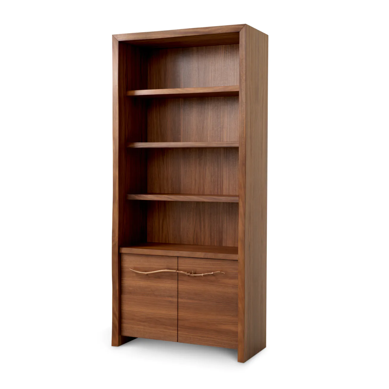 Charford nut veneer bookcase