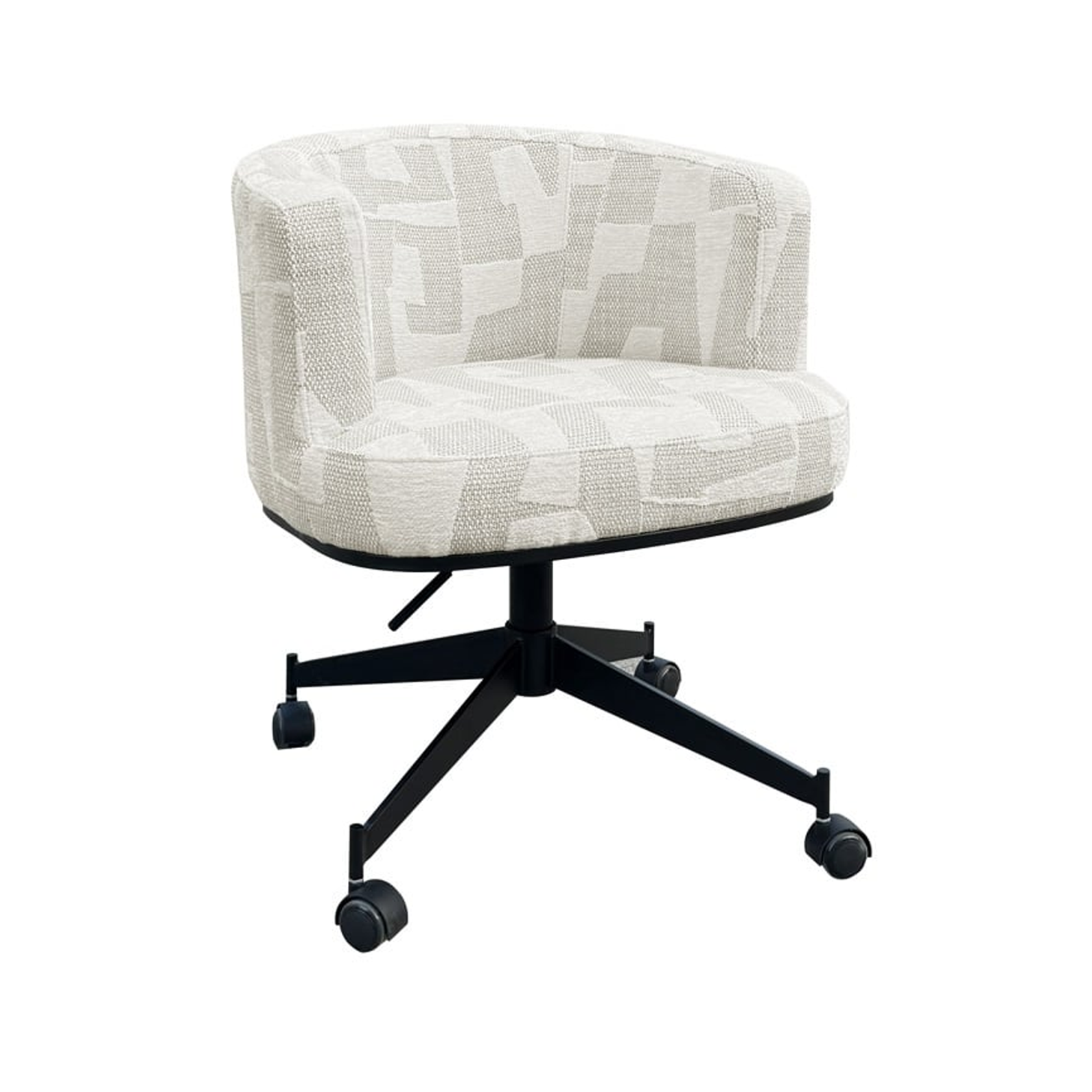 Rochene beige rocker with a black base