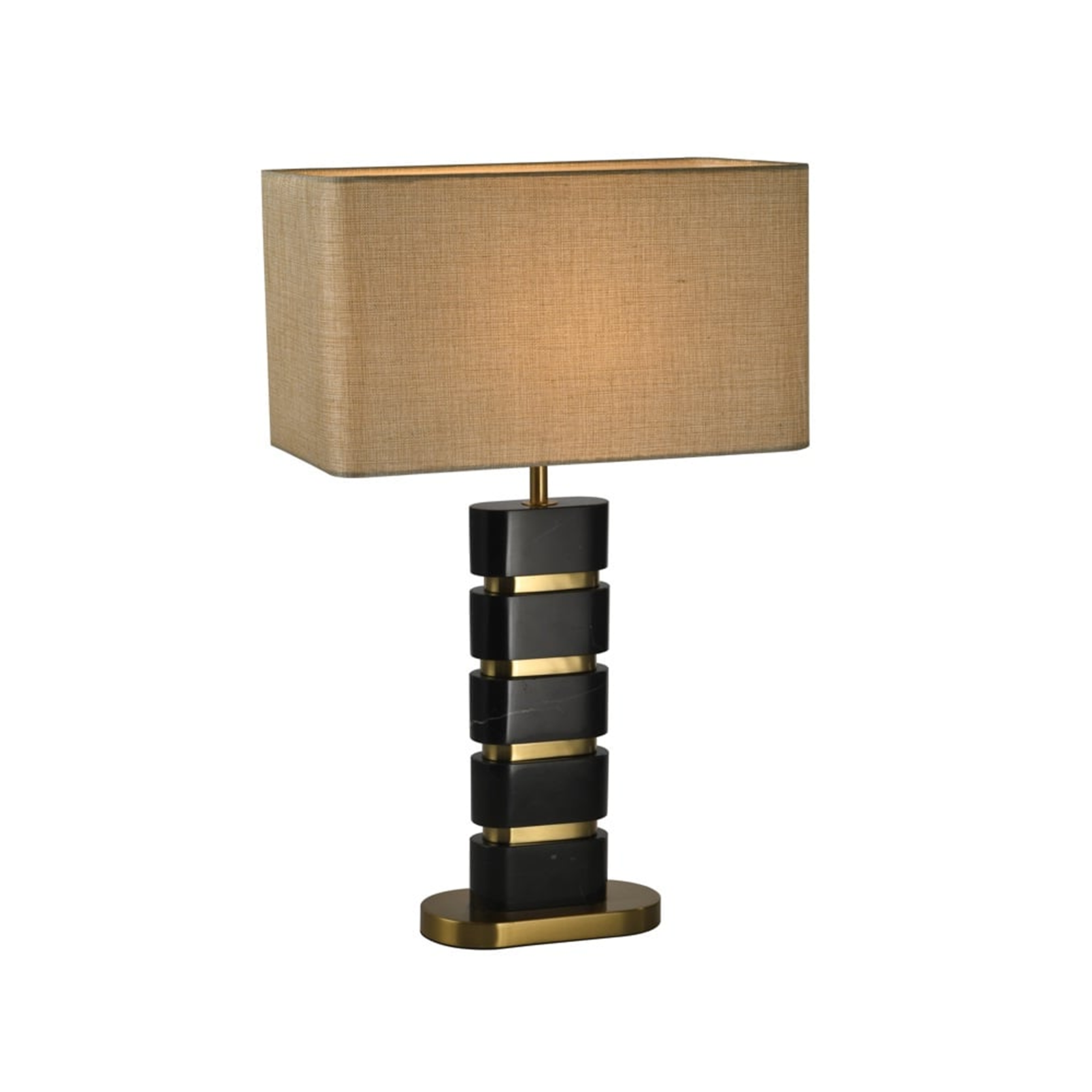 Levina table lamp black marble