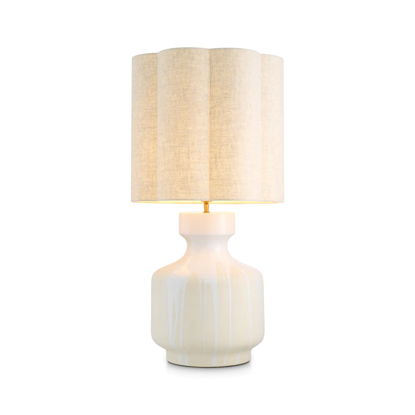 Lorena cream table lamp